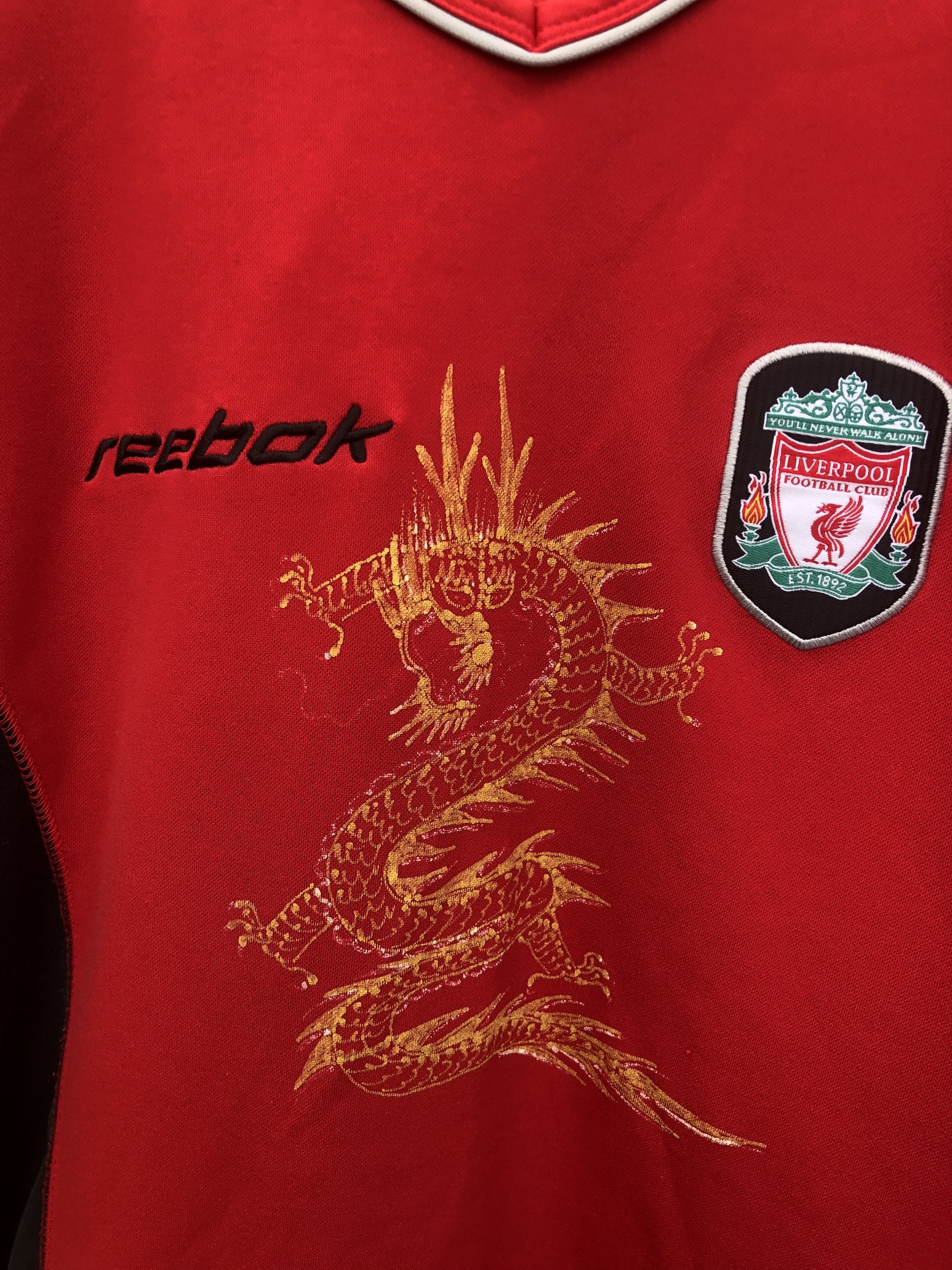 Reebok 2000s Vintage Reebok Liverpool Training Shirt Jersey Size US L / EU 52-54 / 3 - 6 Thumbnail