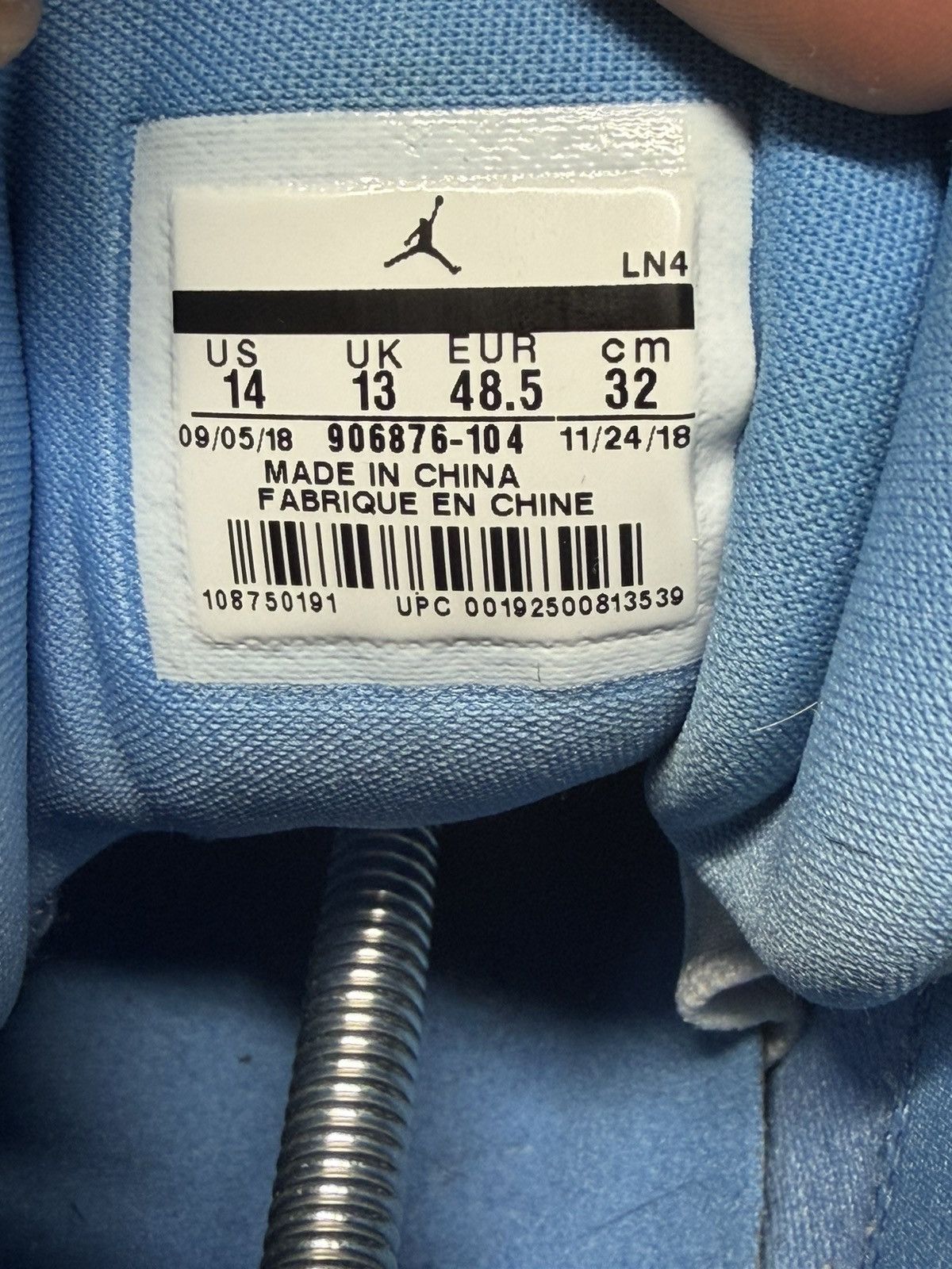 Air Jordan Jumpman Pro University Blue size 14