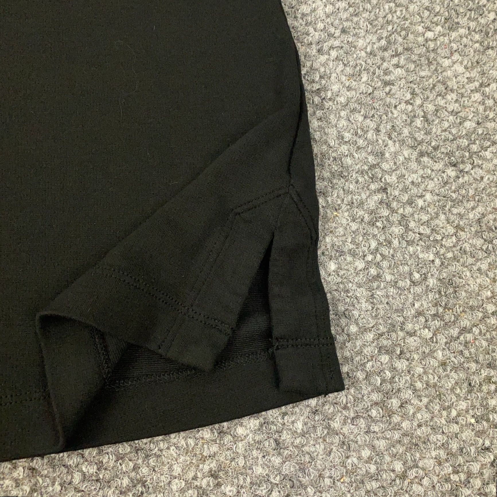 Tommy Bahama Tommy Bahama Dress Shirt Women Medium Black 3/4 Sleeve Boat Neck Stretch Solid Formal Cocktail Size M / US 6-8 / IT 42-44 - 6 Thumbnail