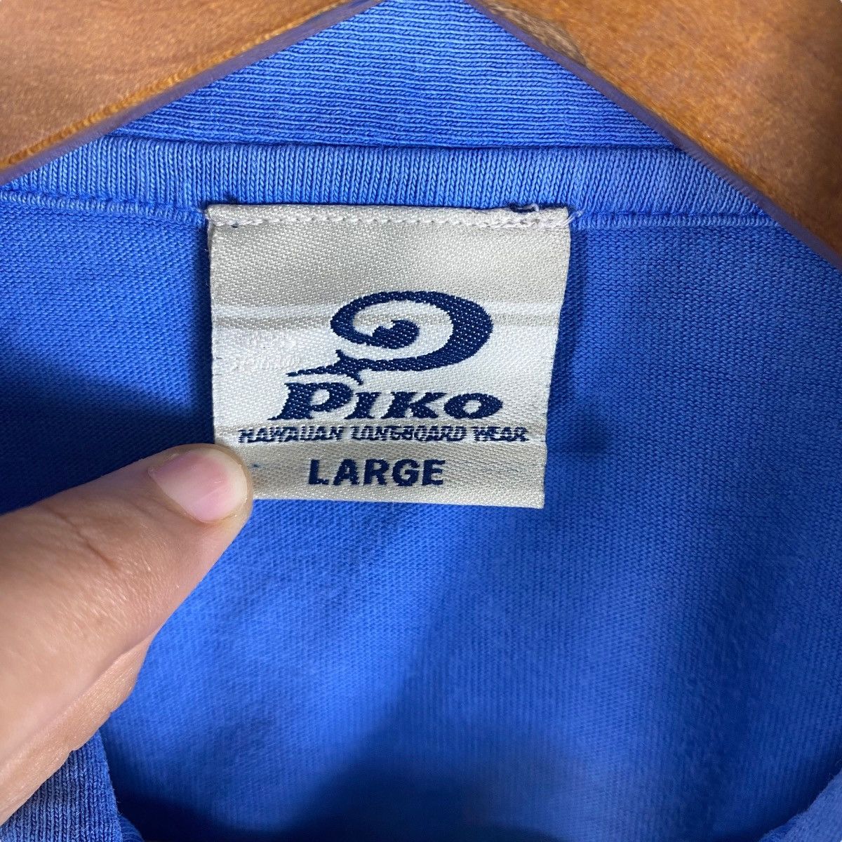 Vintage Vintage PIKO Hawaiian Longboard Wear Surf Polo Shirt Size US L / EU 52-54 / 3 - 6 Thumbnail