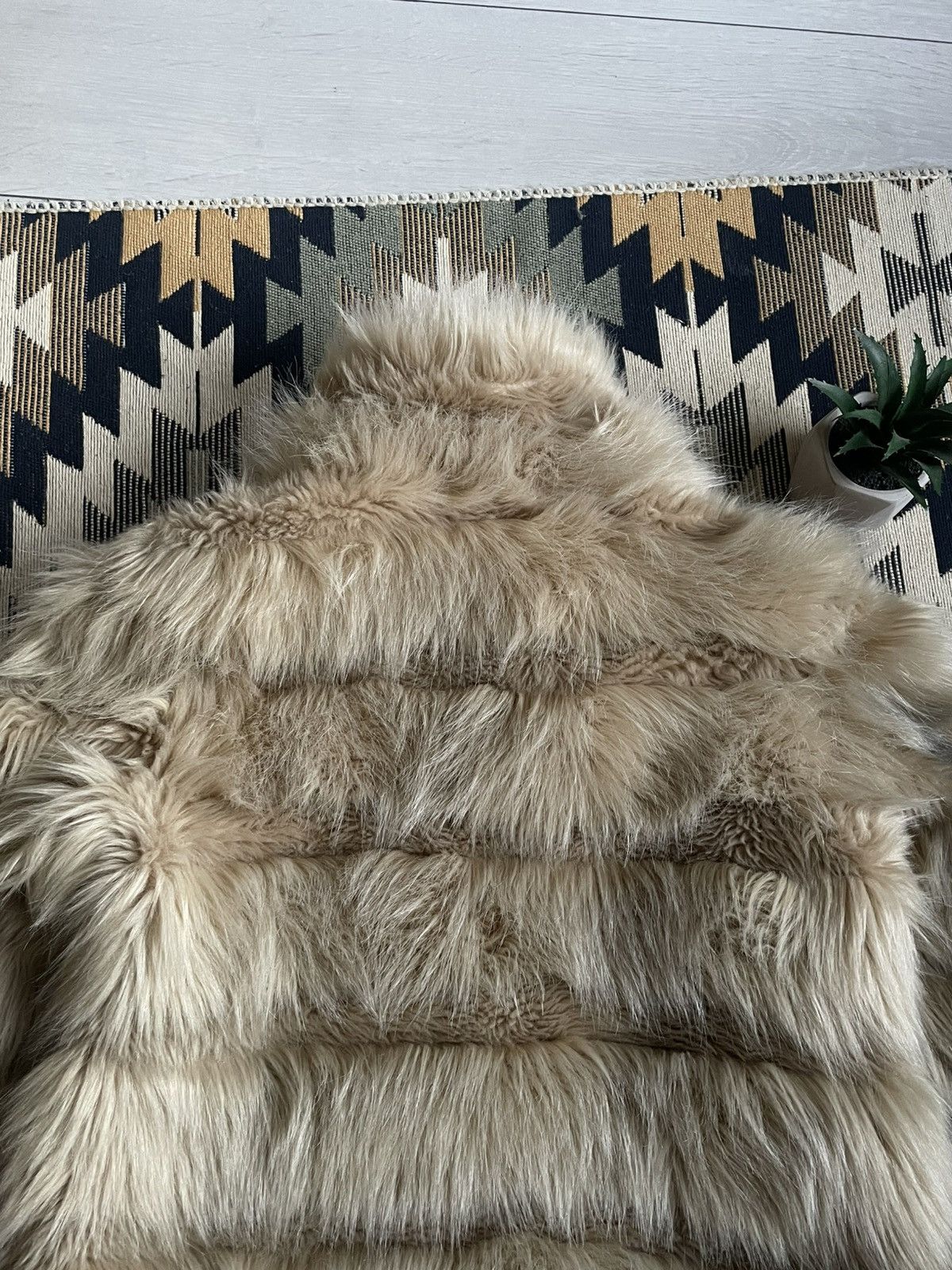 Vintage Vintage Y2K GD Paris Faux Fur Jacket Size S / US 4 / IT 40 - 10 Thumbnail