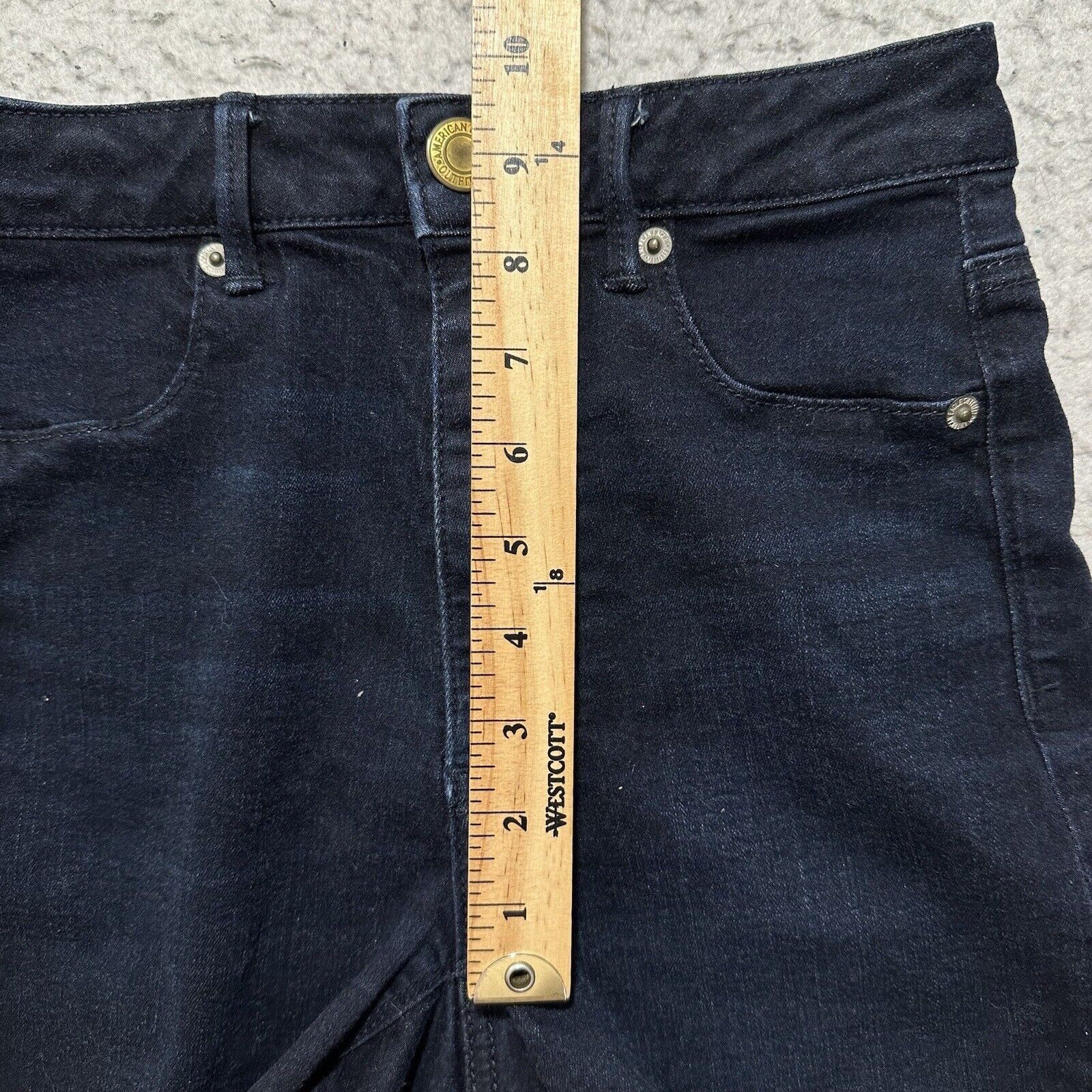 American Eagle Outfitters American Eagle 2 Super Stretch 4" Inseam Denim Jean Shorts Size 26" / US 2 / IT 38 - 11 Thumbnail