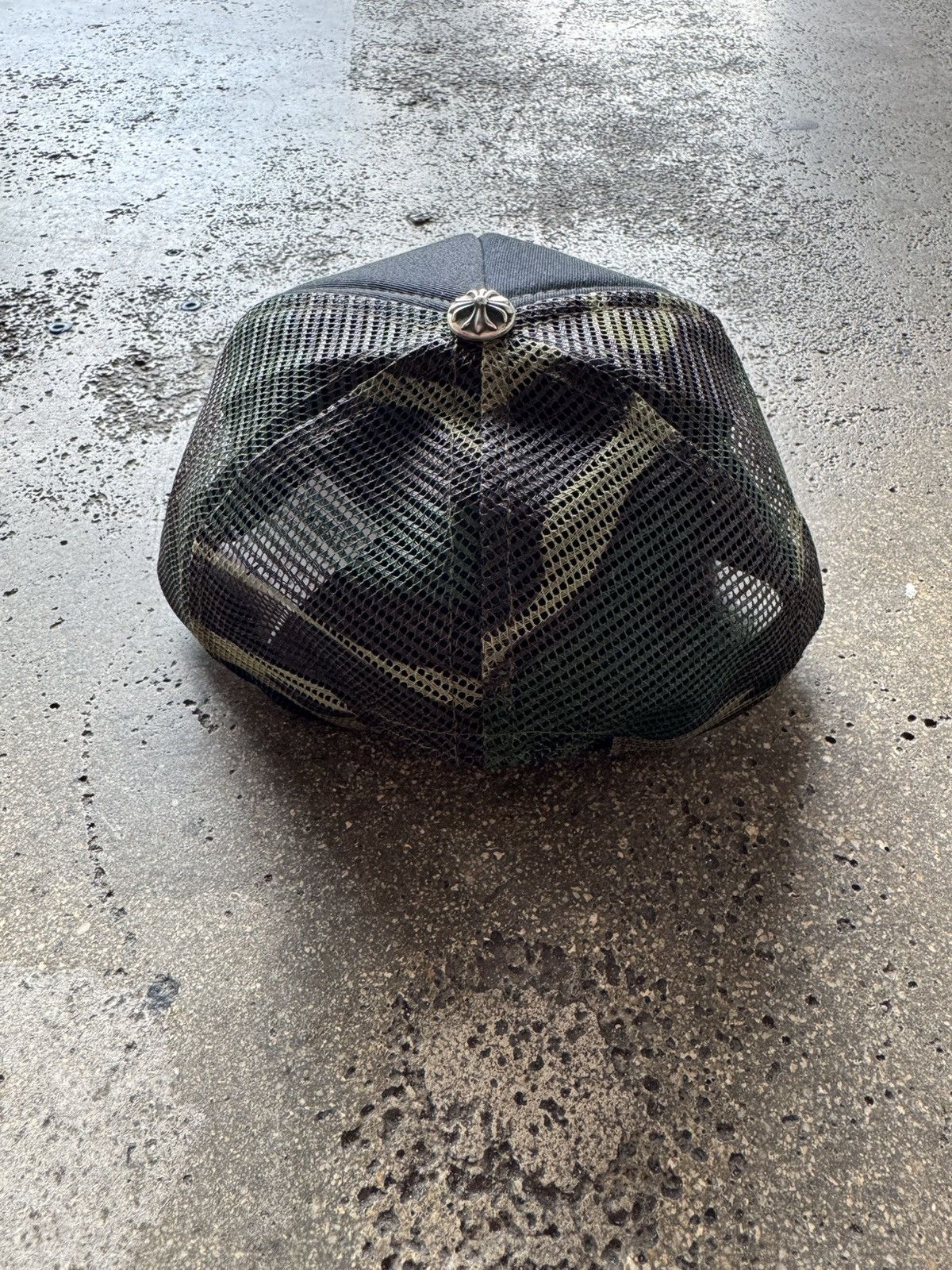 Chrome Hearts CHROME HEARTS CH HOLLYWOOD TRUCKER HAT BLACK/CAMO Size ONE SIZE - 4 Thumbnail