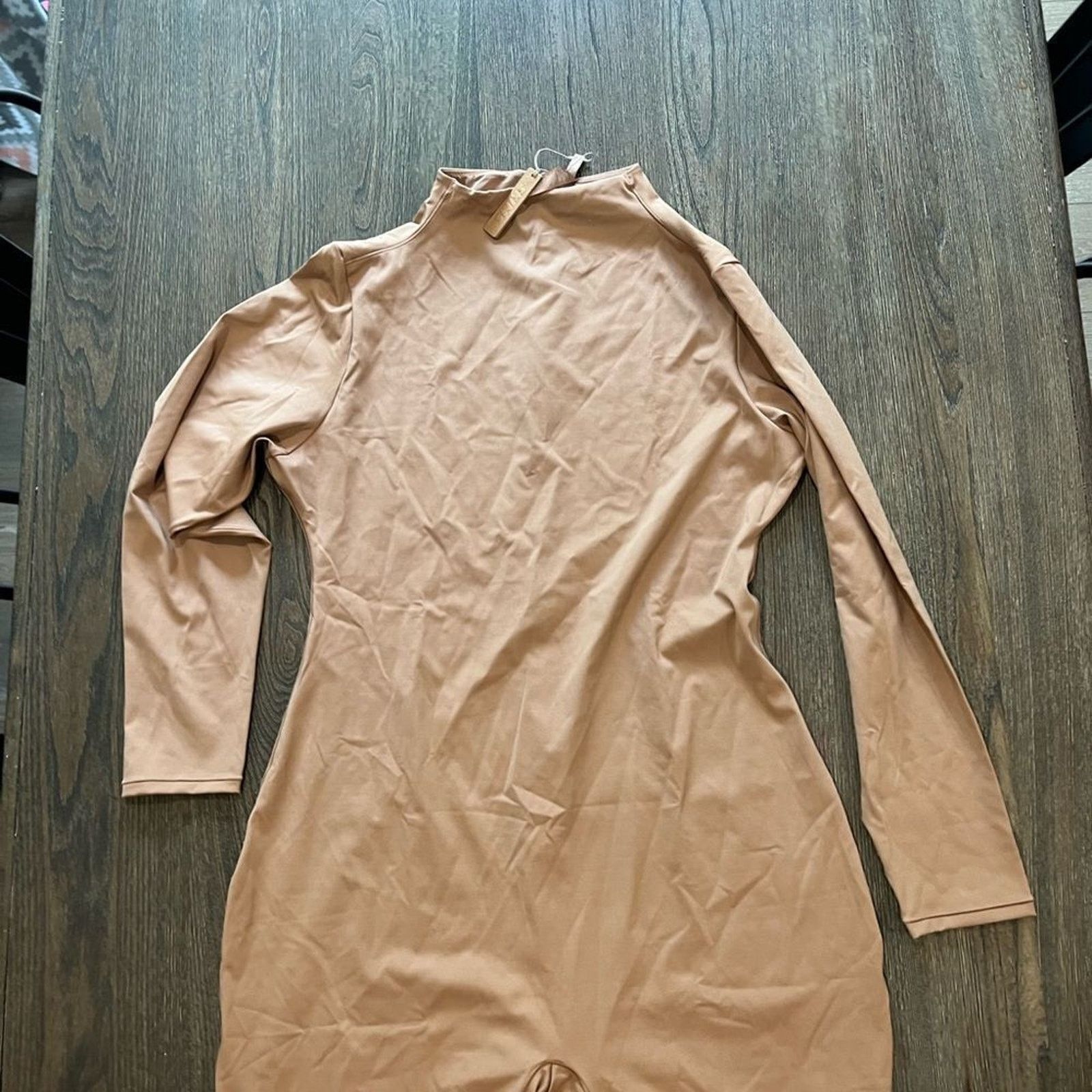 SKIMS NWT Skims All-In-One Long Sleeve MidThigh Onesie Bodysuit 4X Size 42" / US 20 - 3 Thumbnail