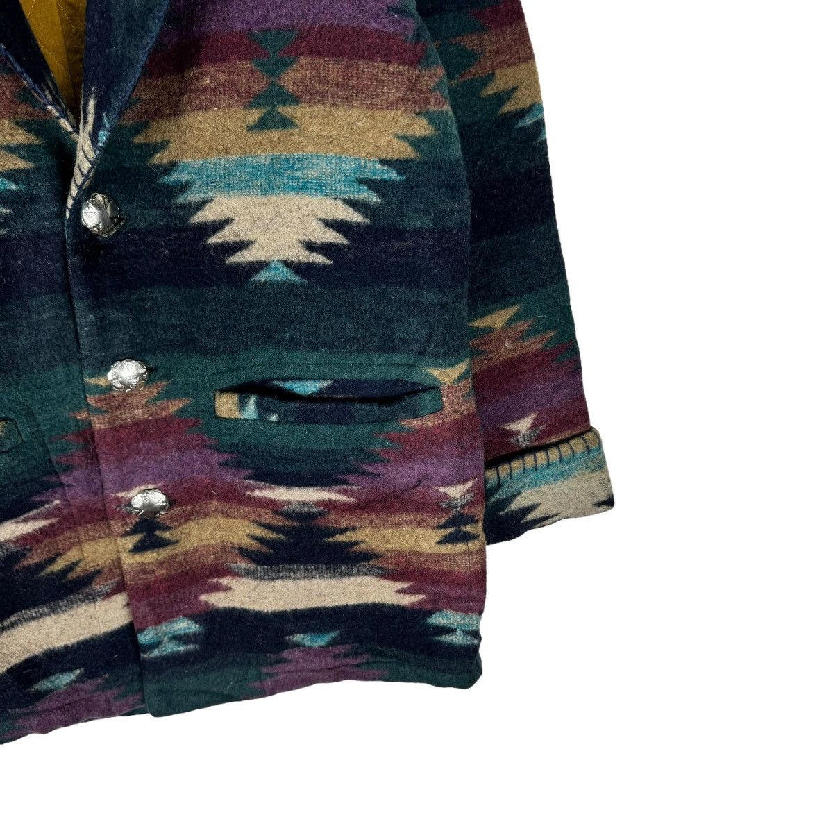 Japanese Brand × Native ☀️FLYING SCOTSMAN NATIVE NAVAJO BUTTON JACKET LIKE CHIMAYO Size US L / EU 52-54 / 3 - 5 Thumbnail