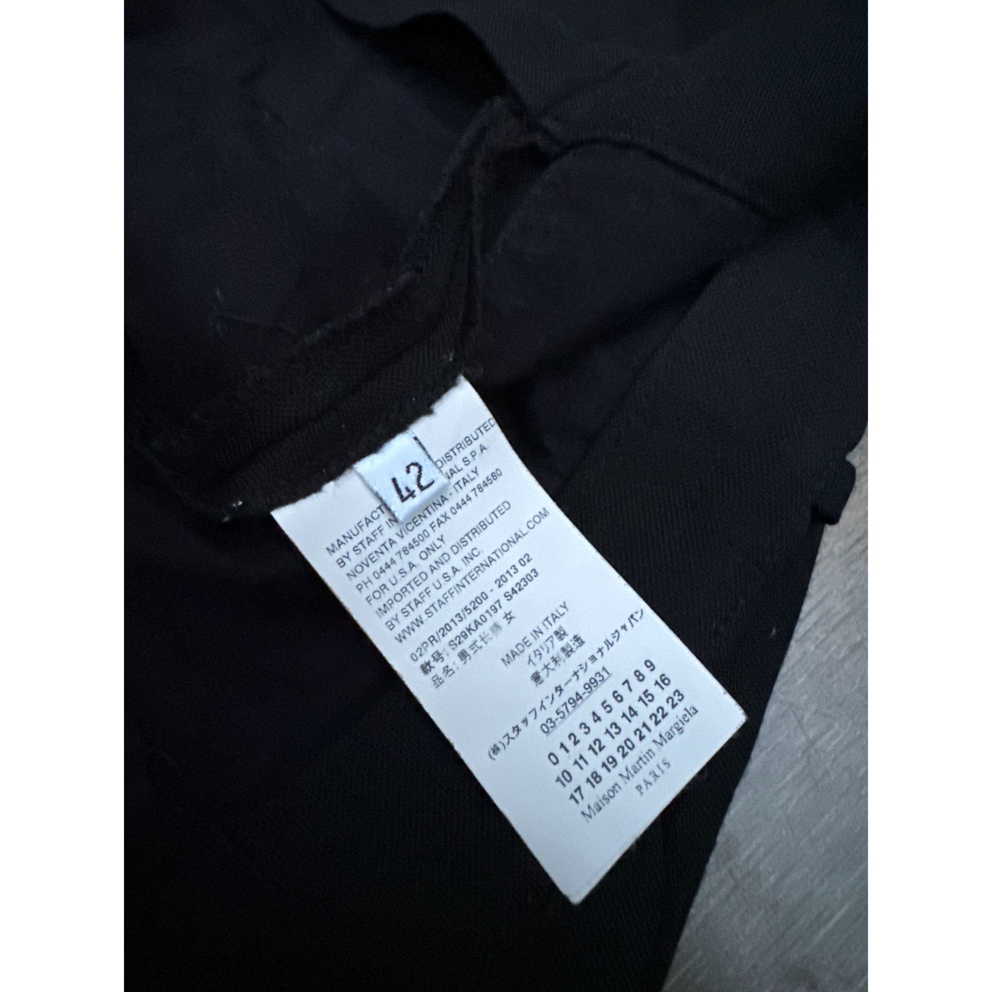Maison Margiela FW 2013 High Waist Black Wool Pants Size 28" / US 6 / IT 42 - 8 Thumbnail