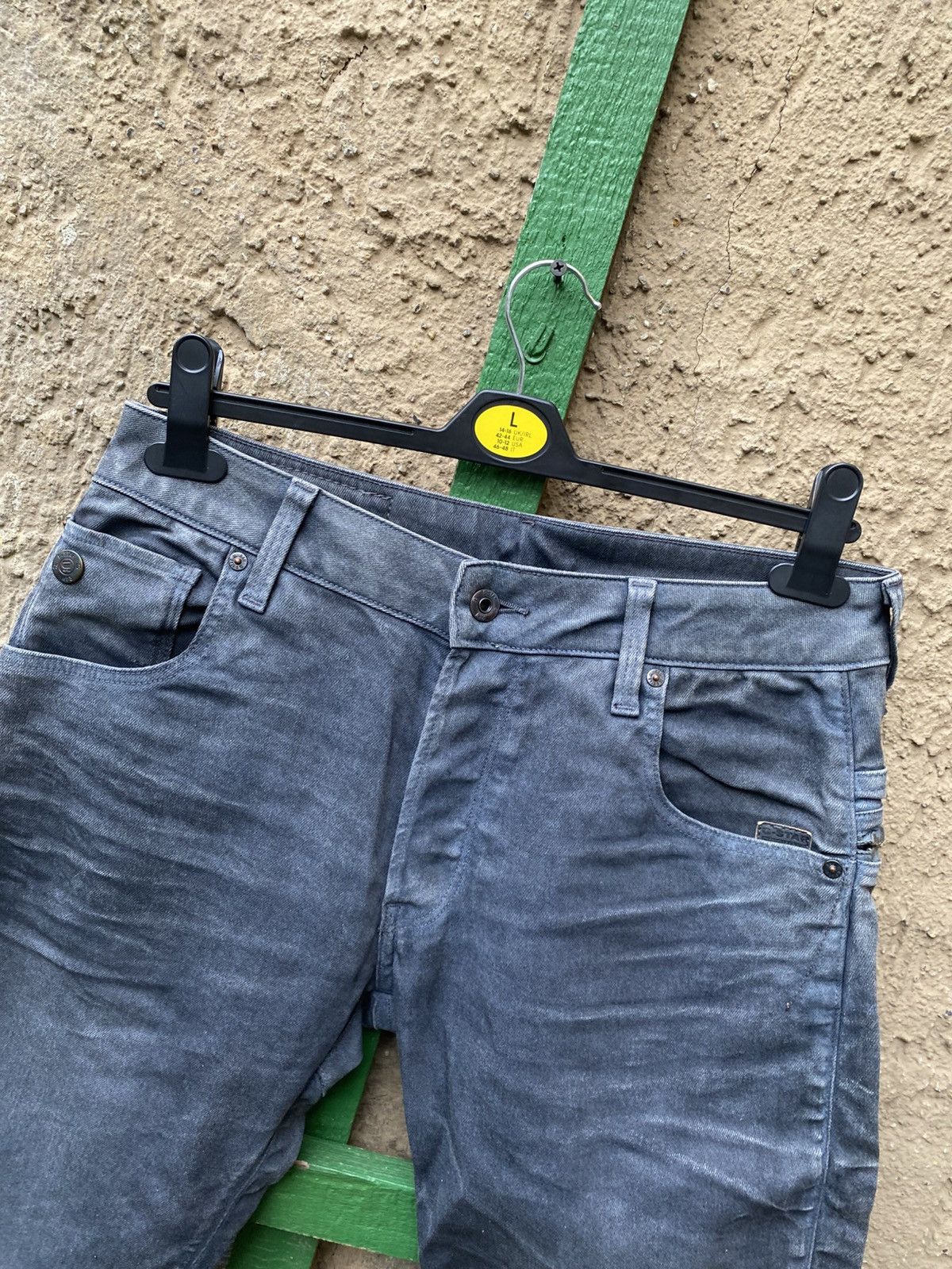 G-Star G Star Raw ARC Zip 3D Slim Waxed Denim Jeans Pants 30/32 Y2K Size US 30 / EU 46 - 2 Thumbnail