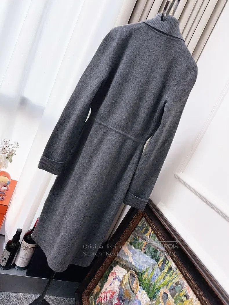 Loro Piana Loro Piana Dark Gray Cashmere and Silk Long Cardigan Size XXS / US 00 / IT 34 - 2 Thumbnail
