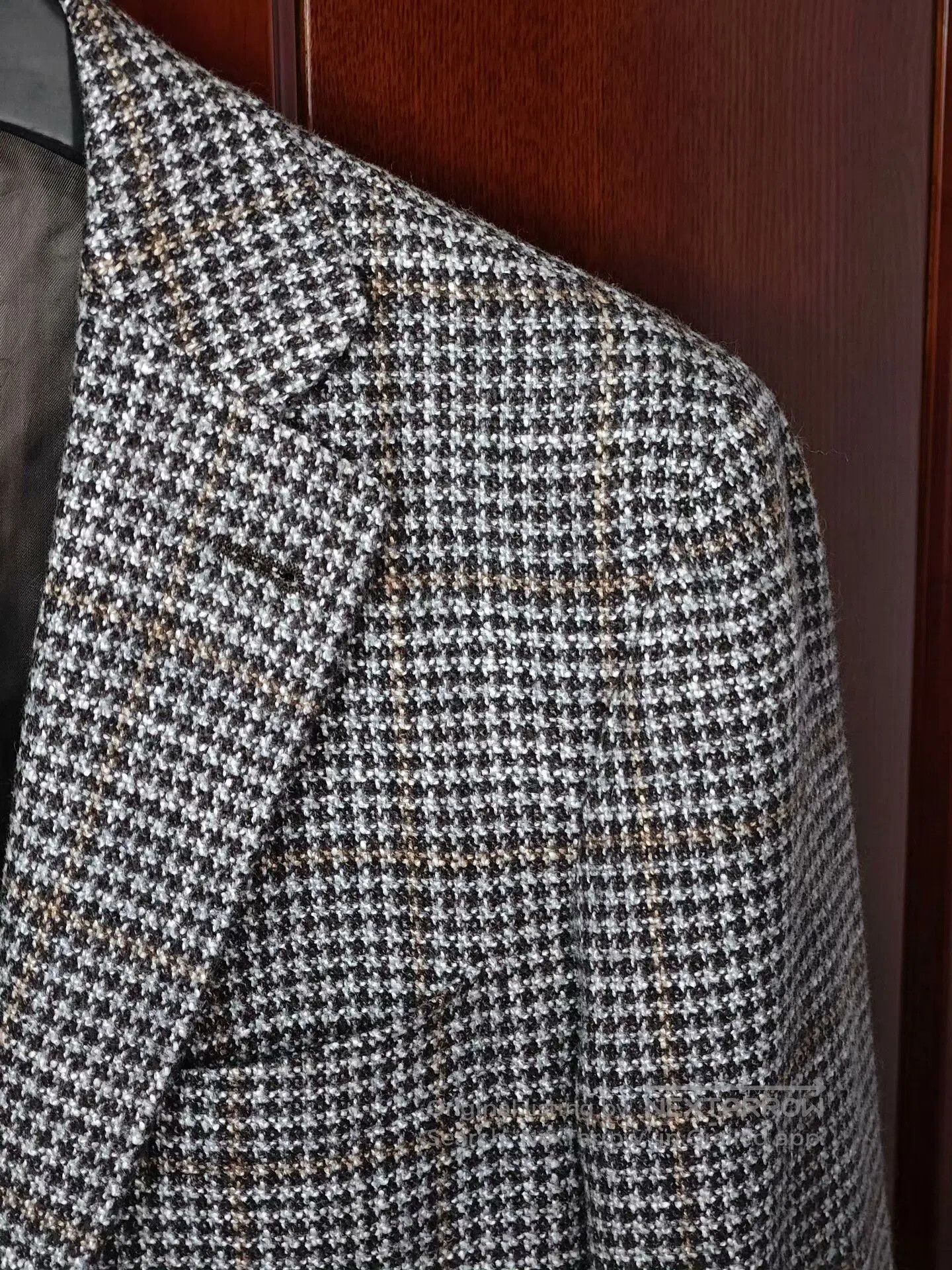 Canali Brown Checked Wool Silk Blend Blazer. Size US M / EU 48-50 / 2 - 2 Thumbnail