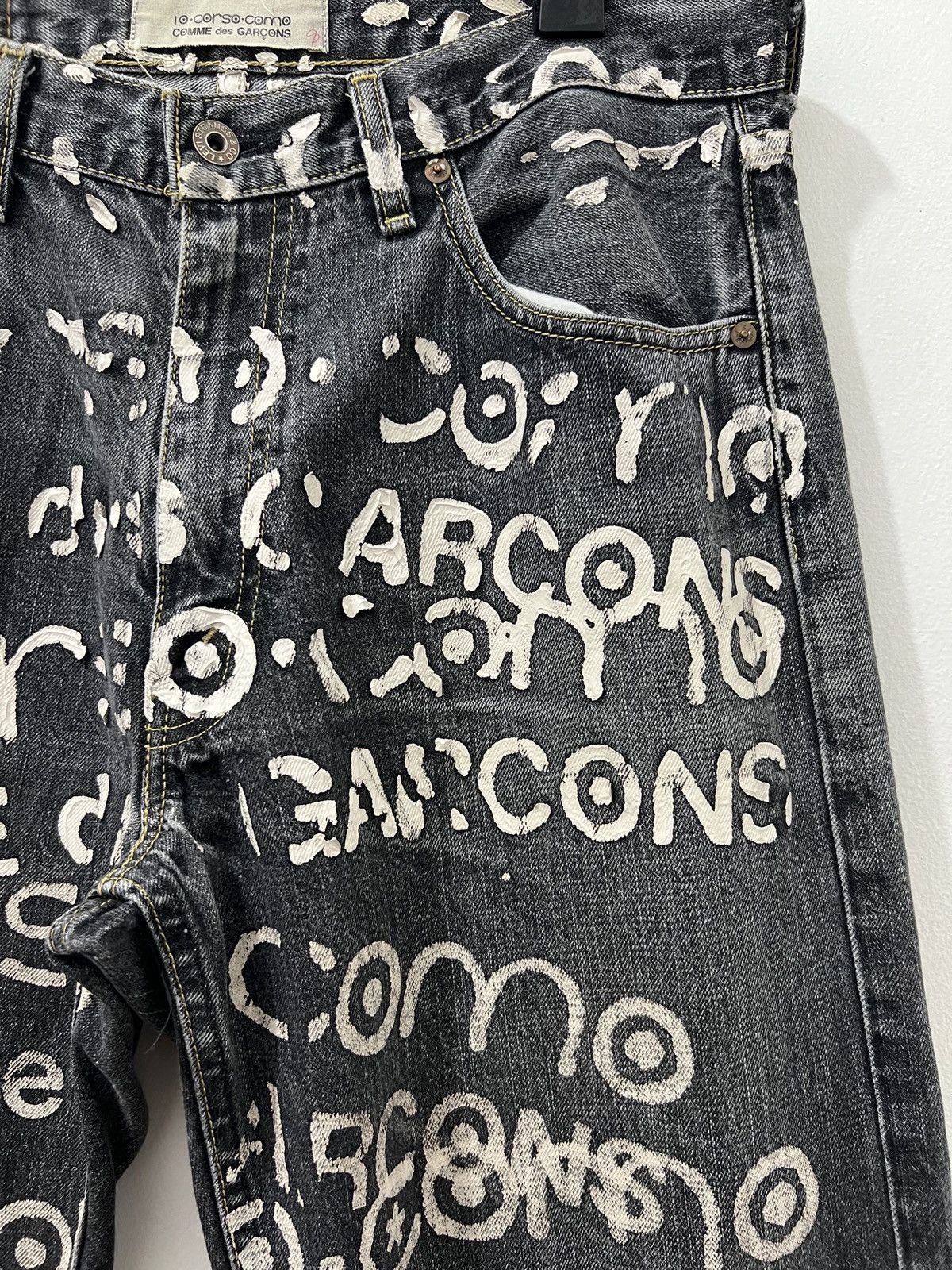 Junya Watanabe JW CDG Man x 10 Corso Como - S/S03 Hand Painted Levi’s Denm Size US 34 / EU 50 - 5 Thumbnail