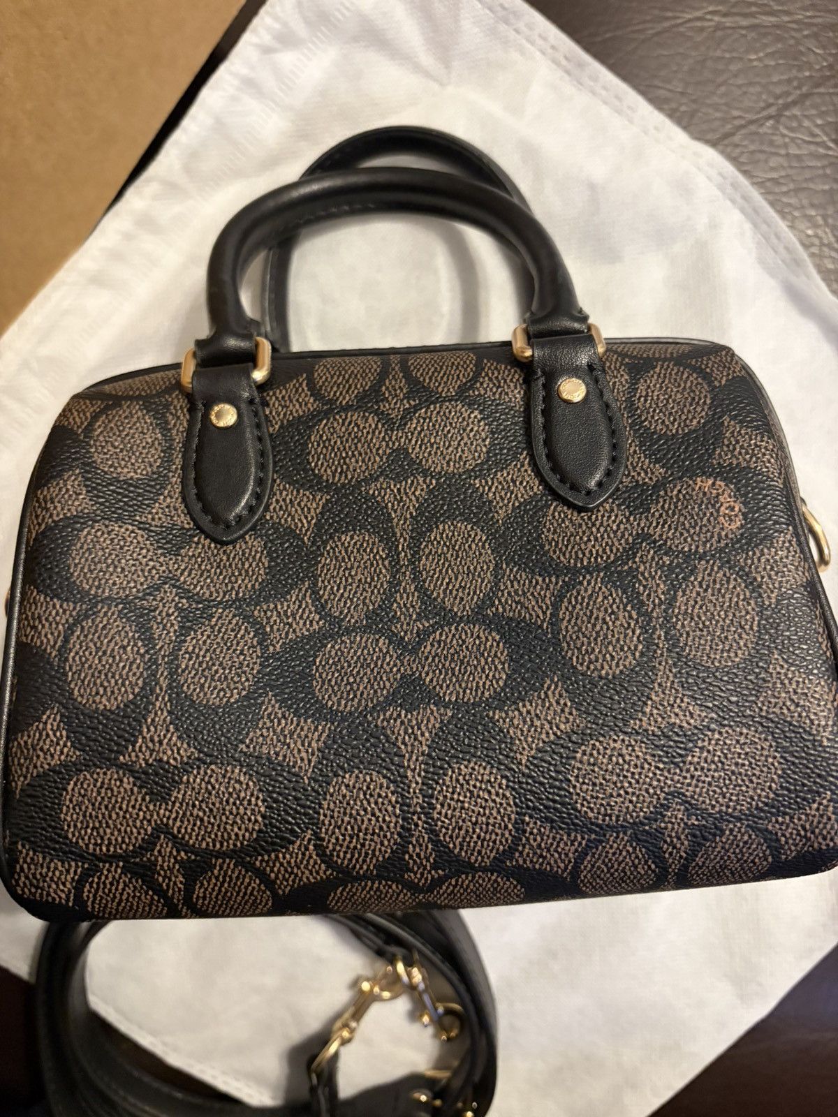 Coach Coach handbag in mini rowan leather Size ONE SIZE - 11 Thumbnail