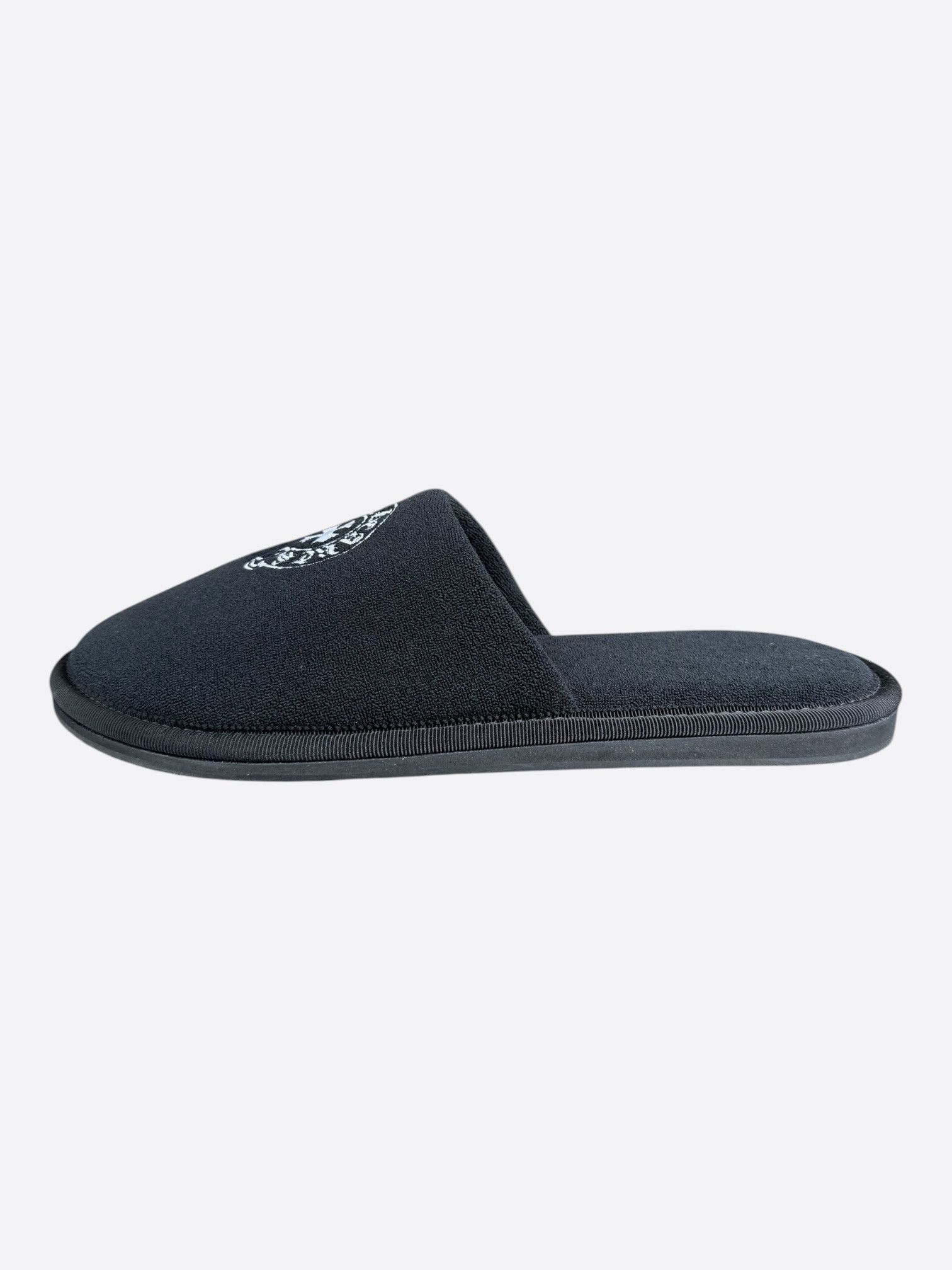 Chrome Hearts Chrome Hearts Black & White Horseshoe Logo Slippers Size US 8 / EU 41 - 3 Thumbnail