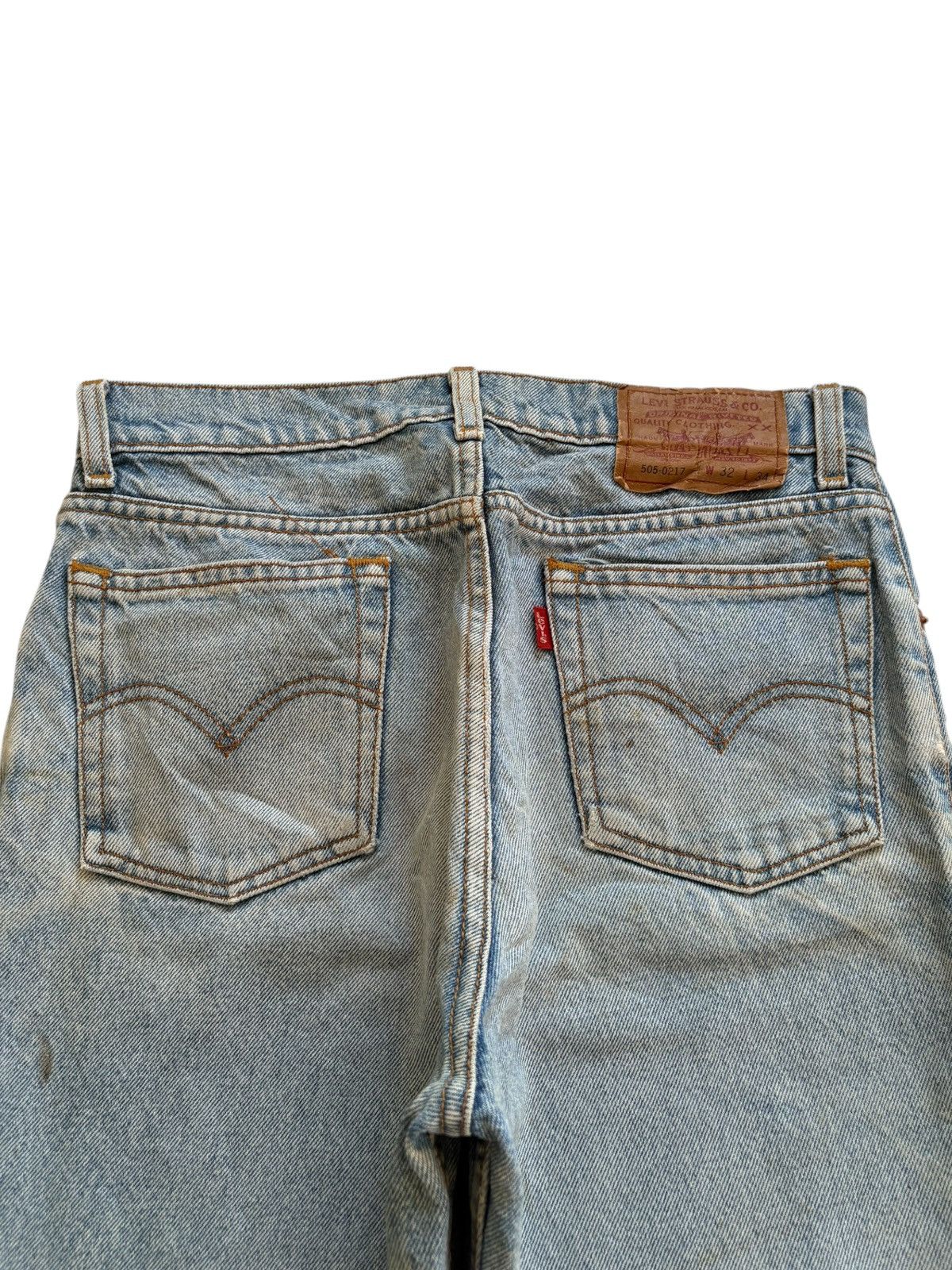 Levi's × Levi's Vintage Clothing Vintage 90s Levis 505 Mud Wash Distressed Loose Jeans Size US 29 - 8 Thumbnail