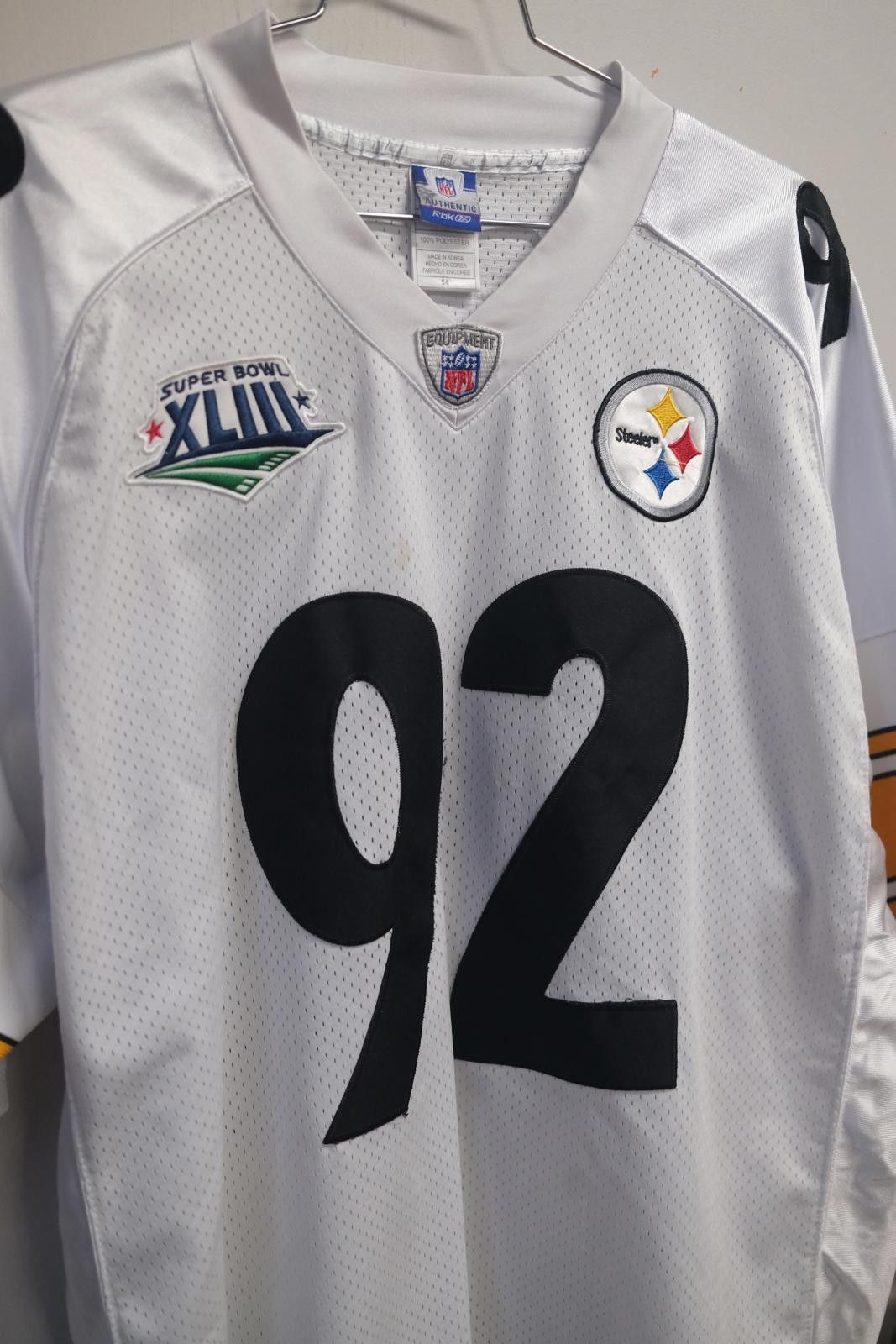 Reebok 09 Reebok Pittsburgh Steeler Super Bowl 43 Harrison Jersey Size ONE SIZE - 4 Thumbnail