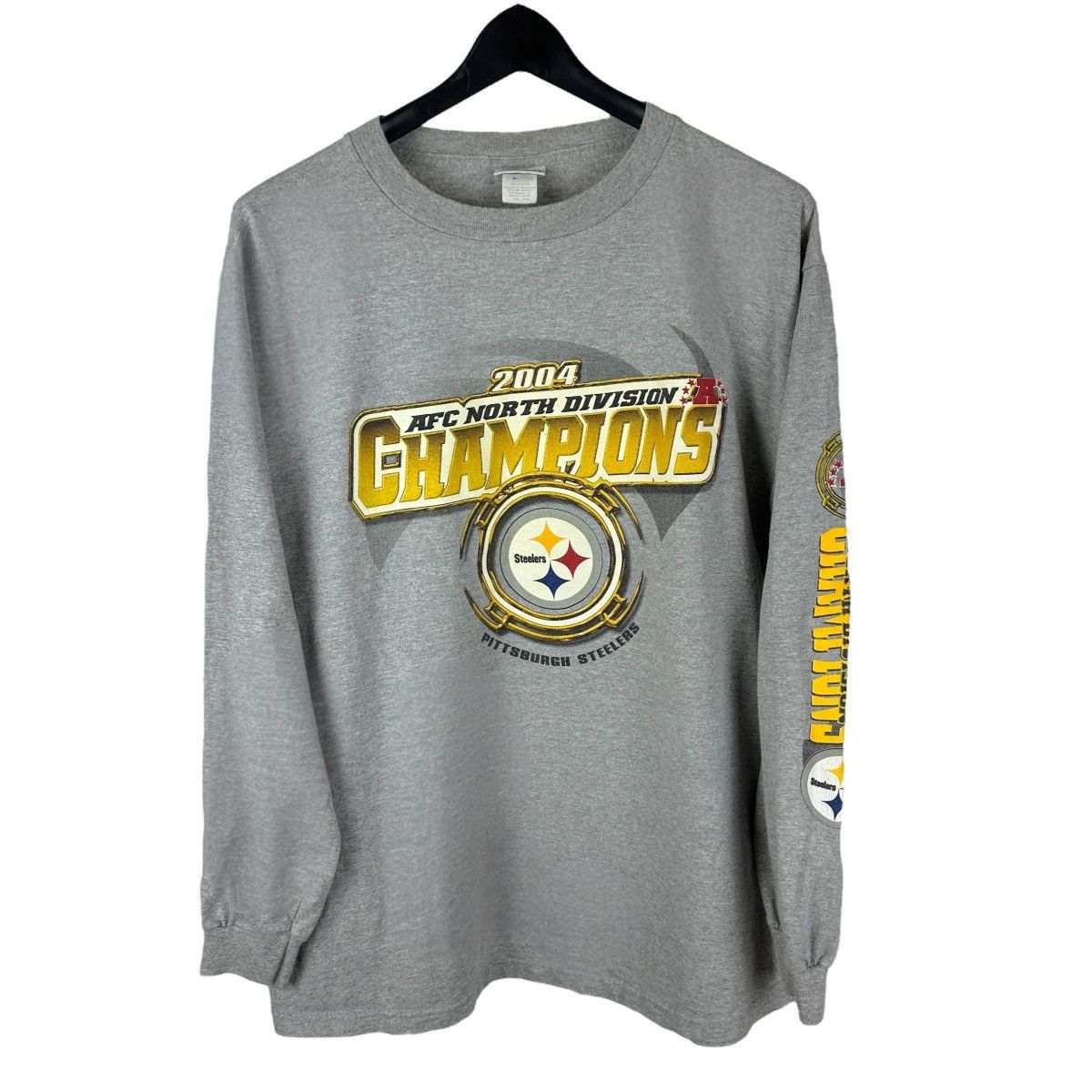 NFL × Vintage Vintage 2004 Pittsburgh Steelers Long Sleeve Shirt Size US L / EU 52-54 / 3 - 1 Thumbnail