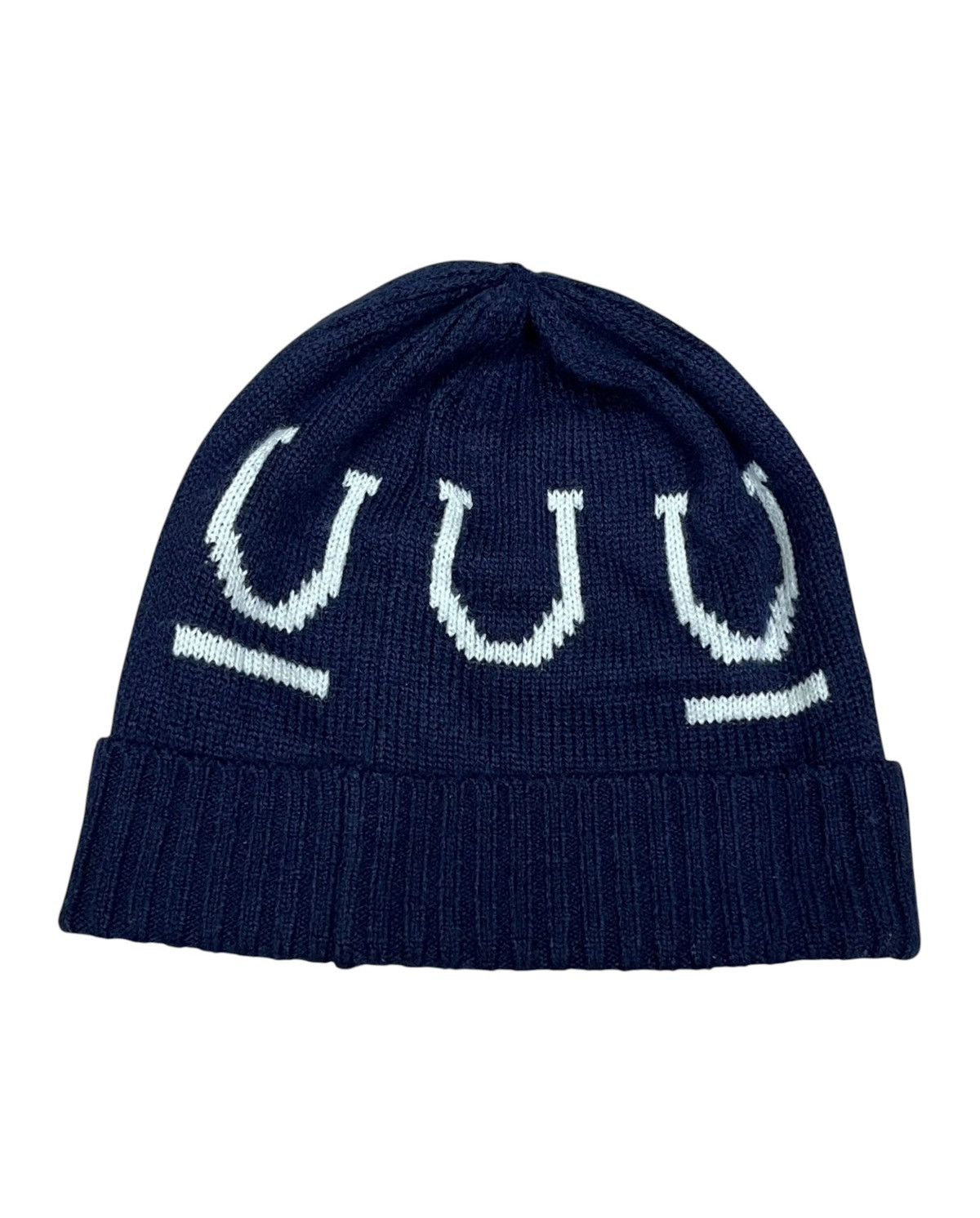 Undercover ARCHIVE Uniqlo x Undercover UU Heattech Beanie Navy Monogram Size ONE SIZE - 4 Thumbnail