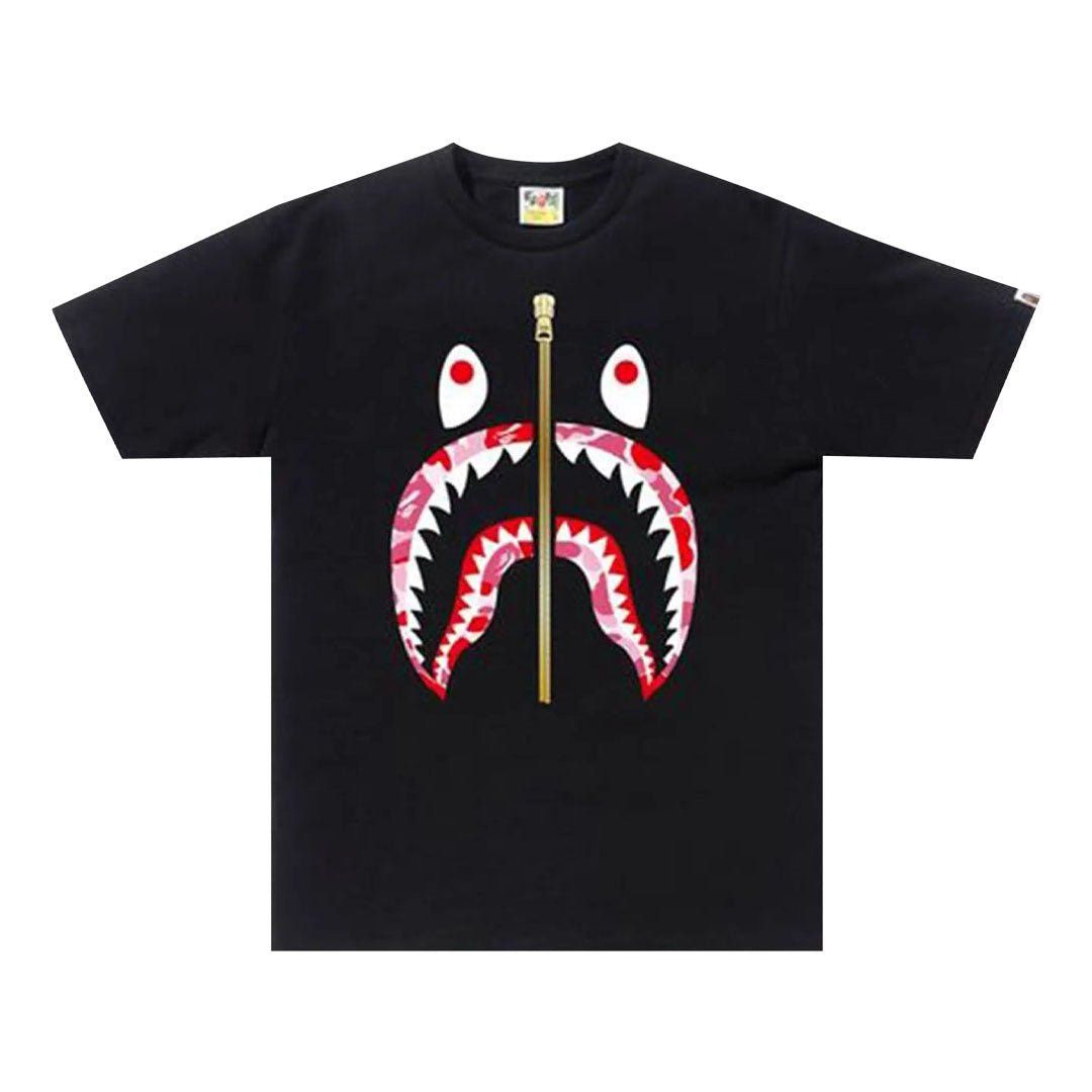 Bape ABC Camo Shark Tee 'Black/Pink' Size US L / EU 52-54 / 3 - 1 Preview