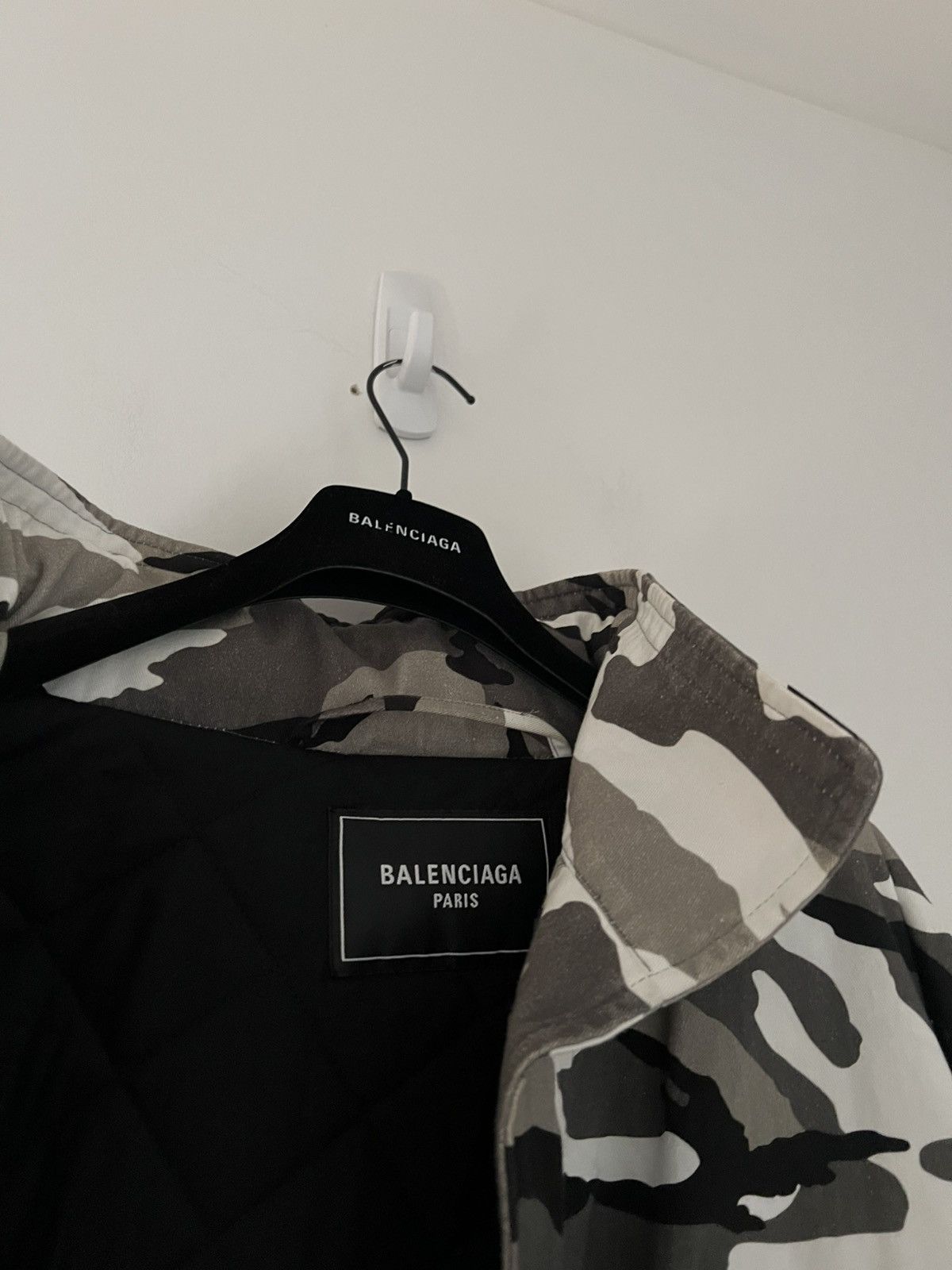 Balenciaga Snow Camo Oversized Jacket