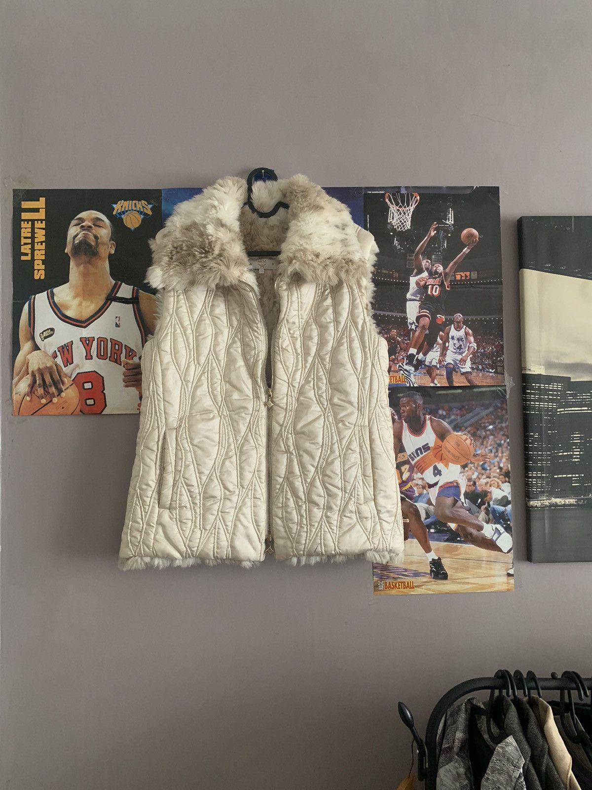 MCM × Vintage 90s Vintage MCM Quilted With Fur Lining Vest Size L / US 10 / IT 46 - 1 Thumbnail