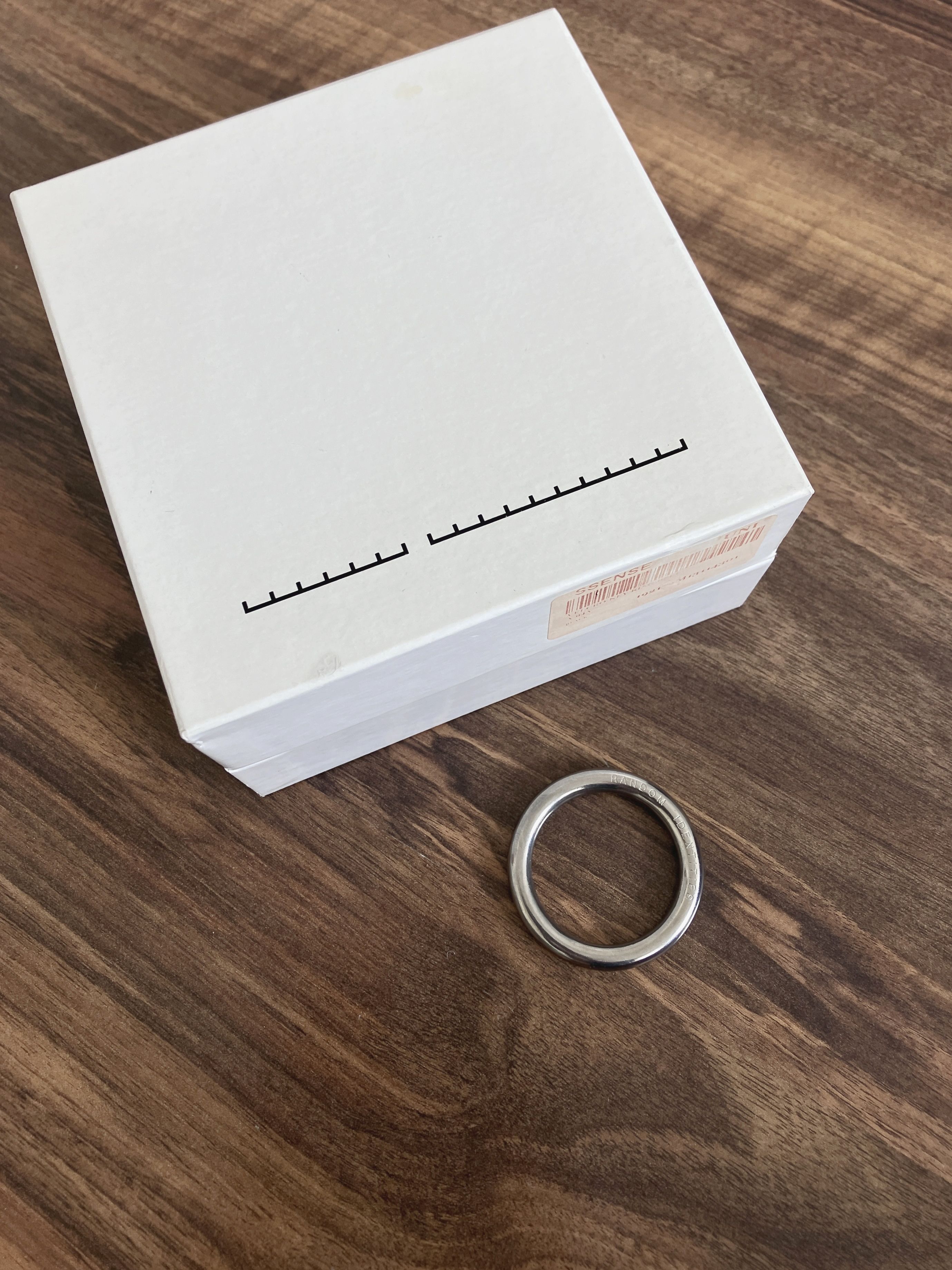 Random Identities Random Identies Belt Ring Silver Leather Belt Ssense Size ONE SIZE - 2 Thumbnail
