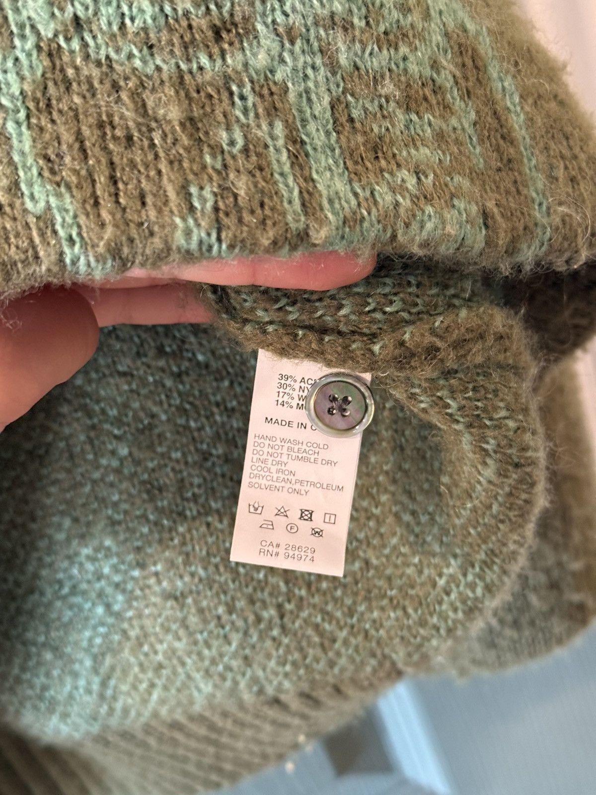 Stussy Stussy Mohair Mask Cardigan FW20 Size US M / EU 48-50 / 2 - 4 Thumbnail