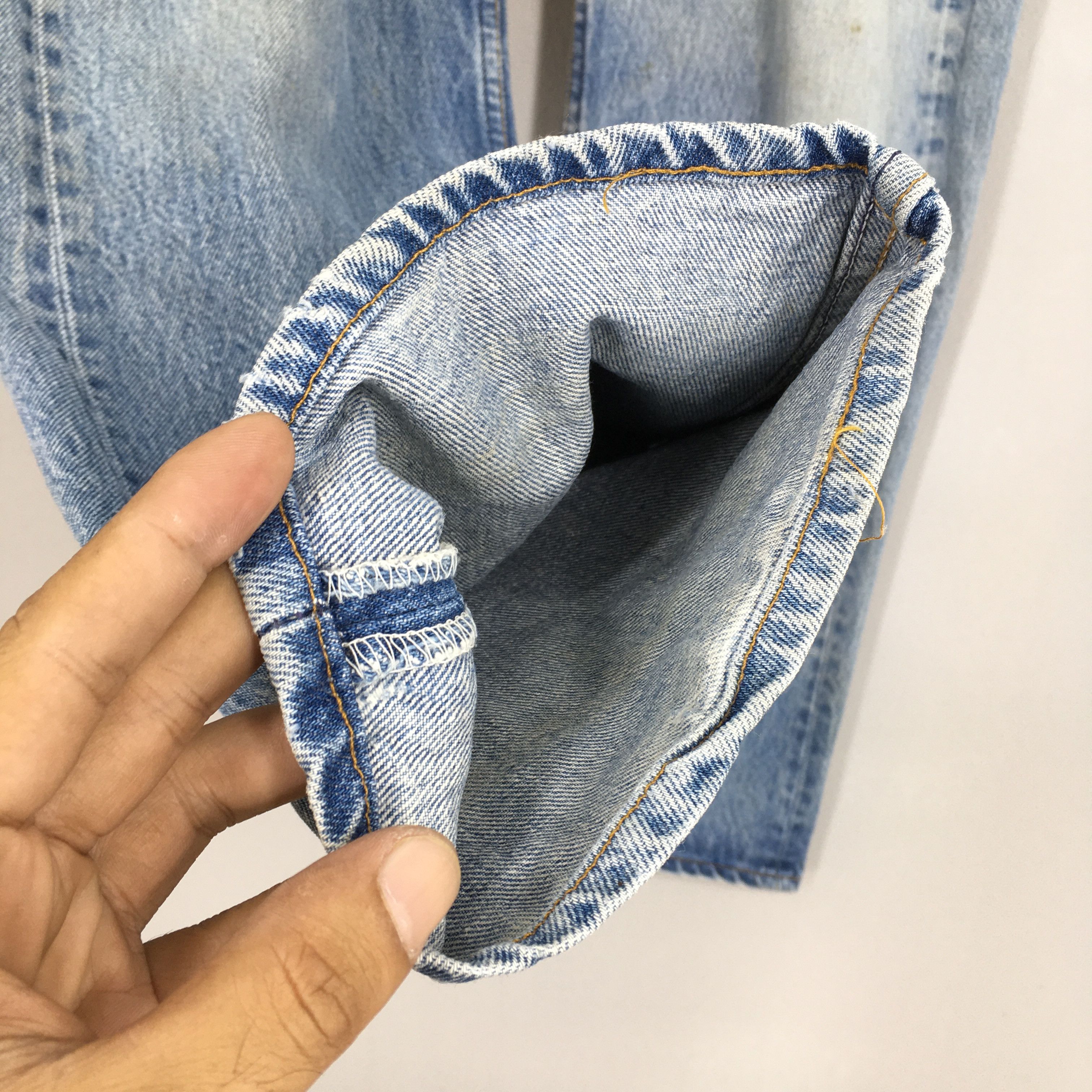 Levi's Size 37x28.5 Vintage 90s Levi's 501 Distressed Jeans S1749 Size US 37 - 5 Thumbnail