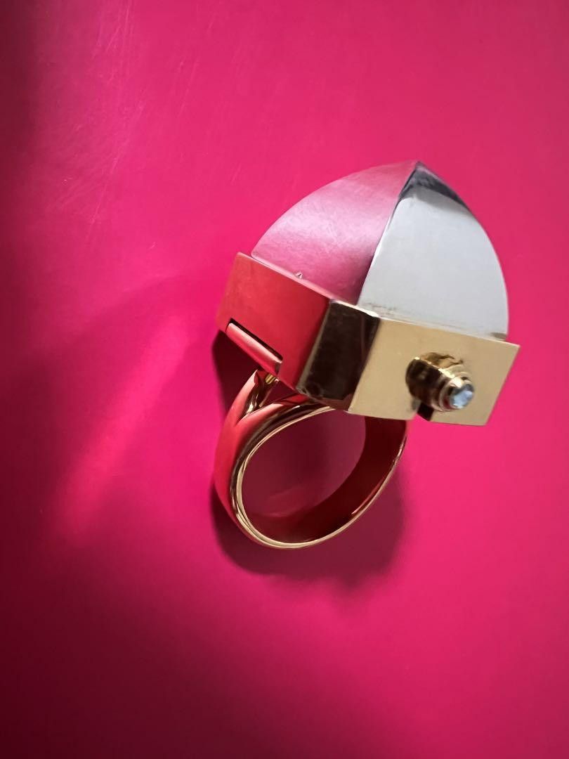 Undercover UNDERCOVER Pyramid Case Ring Watch Silver / Gold Size ONE SIZE - 2 Thumbnail