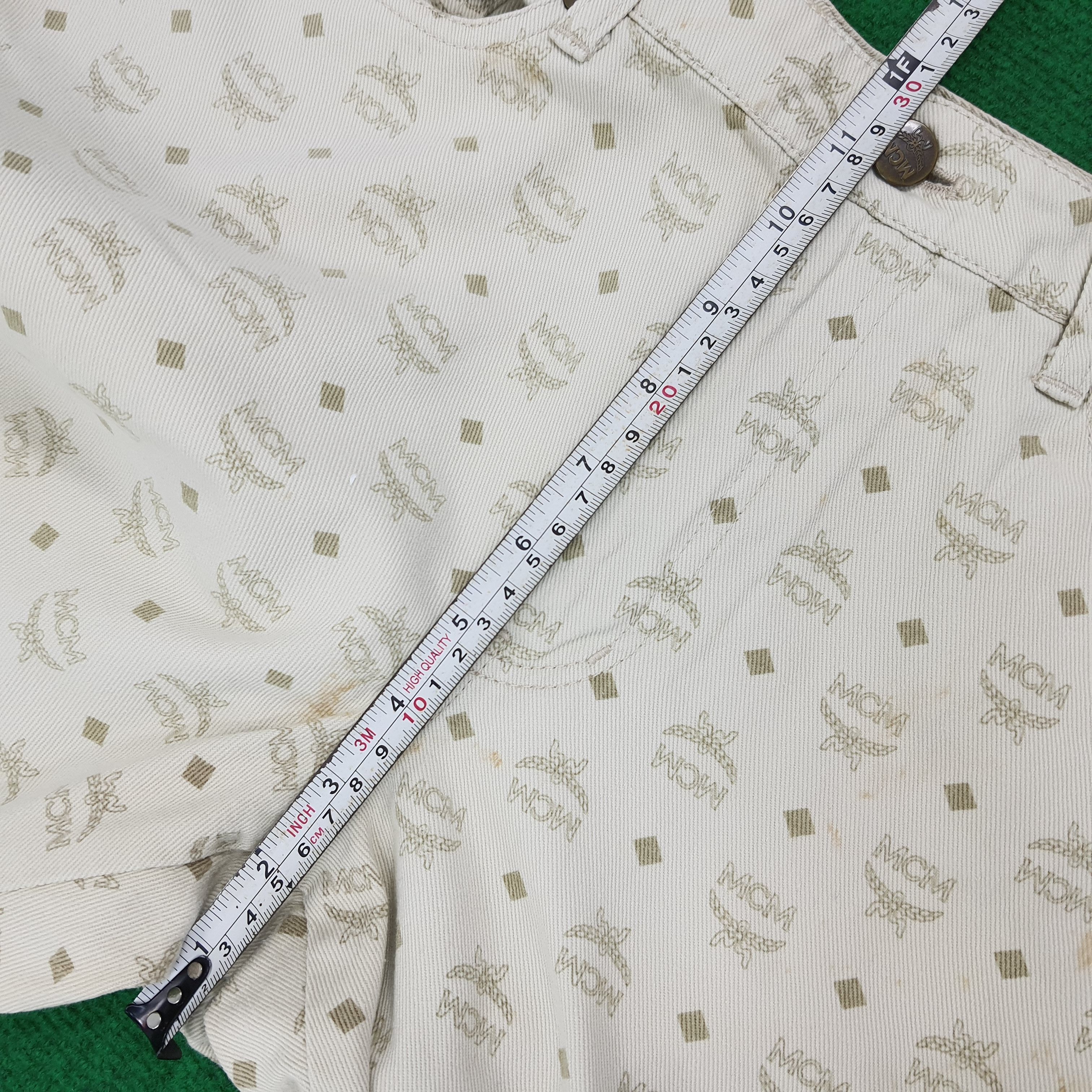 MCM × Vintage Vintage MCM Monogram Casual White Pants Size US 29 - 10 Thumbnail