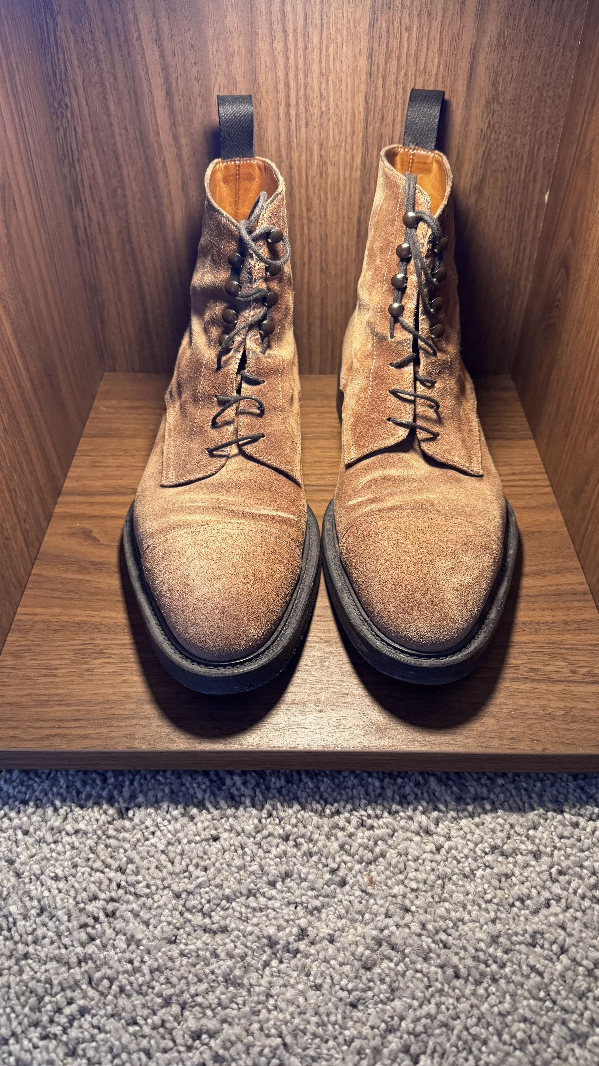 Harry Rosen Suede cap toe lace-up boots Size US 8.5 / EU 41-42 - 2 Thumbnail
