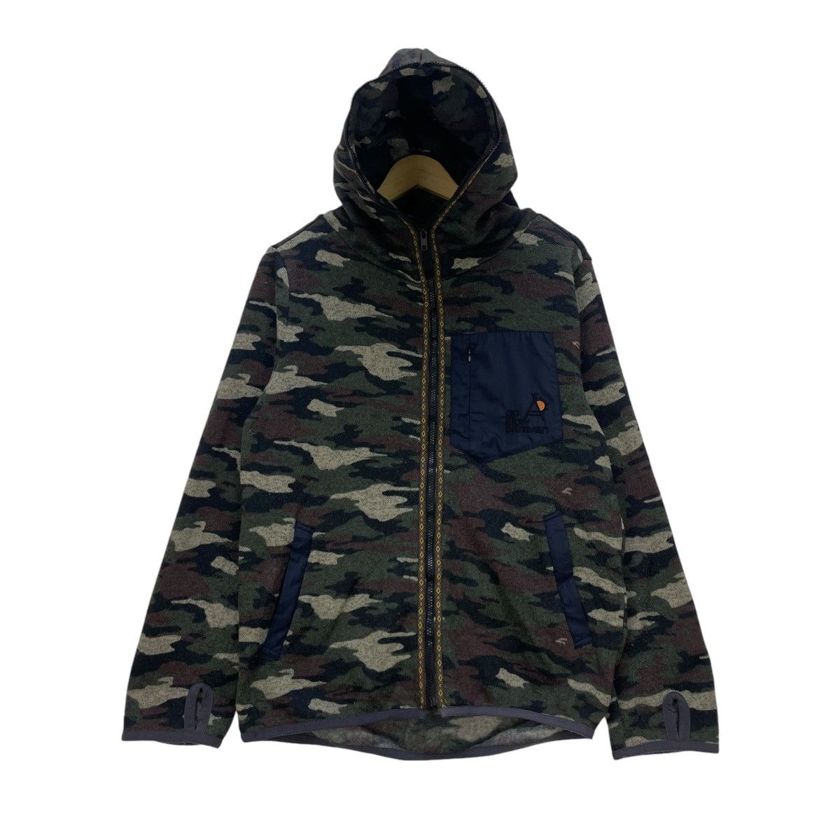 Japanese Brand × Vintage 💥Go Slow Caravan Fully Zipper Camo Jacket Size US M / EU 48-50 / 2 - 1 Thumbnail