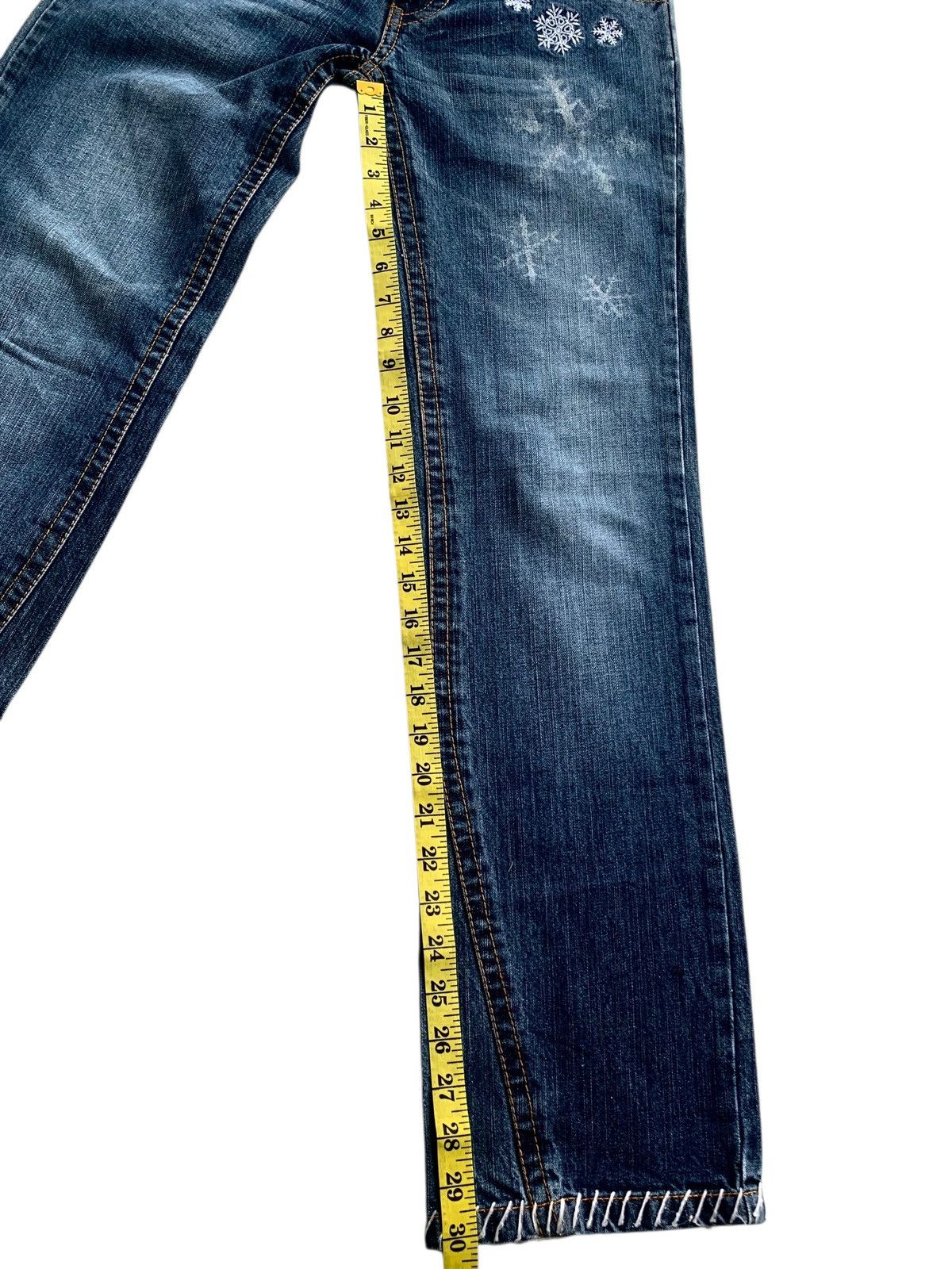 If Six Was Nine × Japanese Brand × Vintage Vintage Y2k Blue Moon Blue Hairy Jeans Japanese Style 🇯🇵 Size 30" / US 8 / IT 44 - 23 Thumbnail