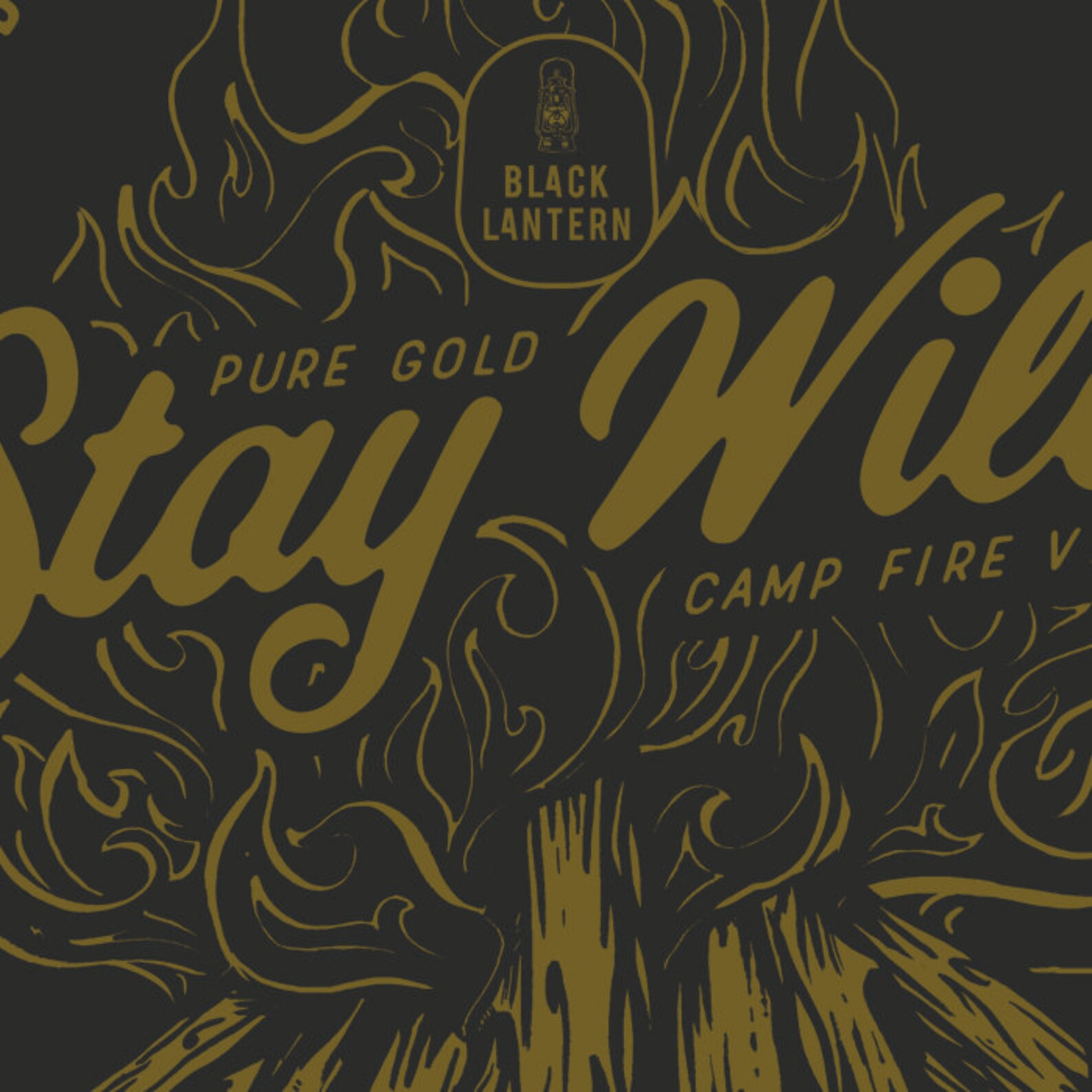 Designer × Vintage Men's T-Shirt – Stay Wild | Black Short Sleeve Size US L / EU 52-54 / 3 - 3 Thumbnail