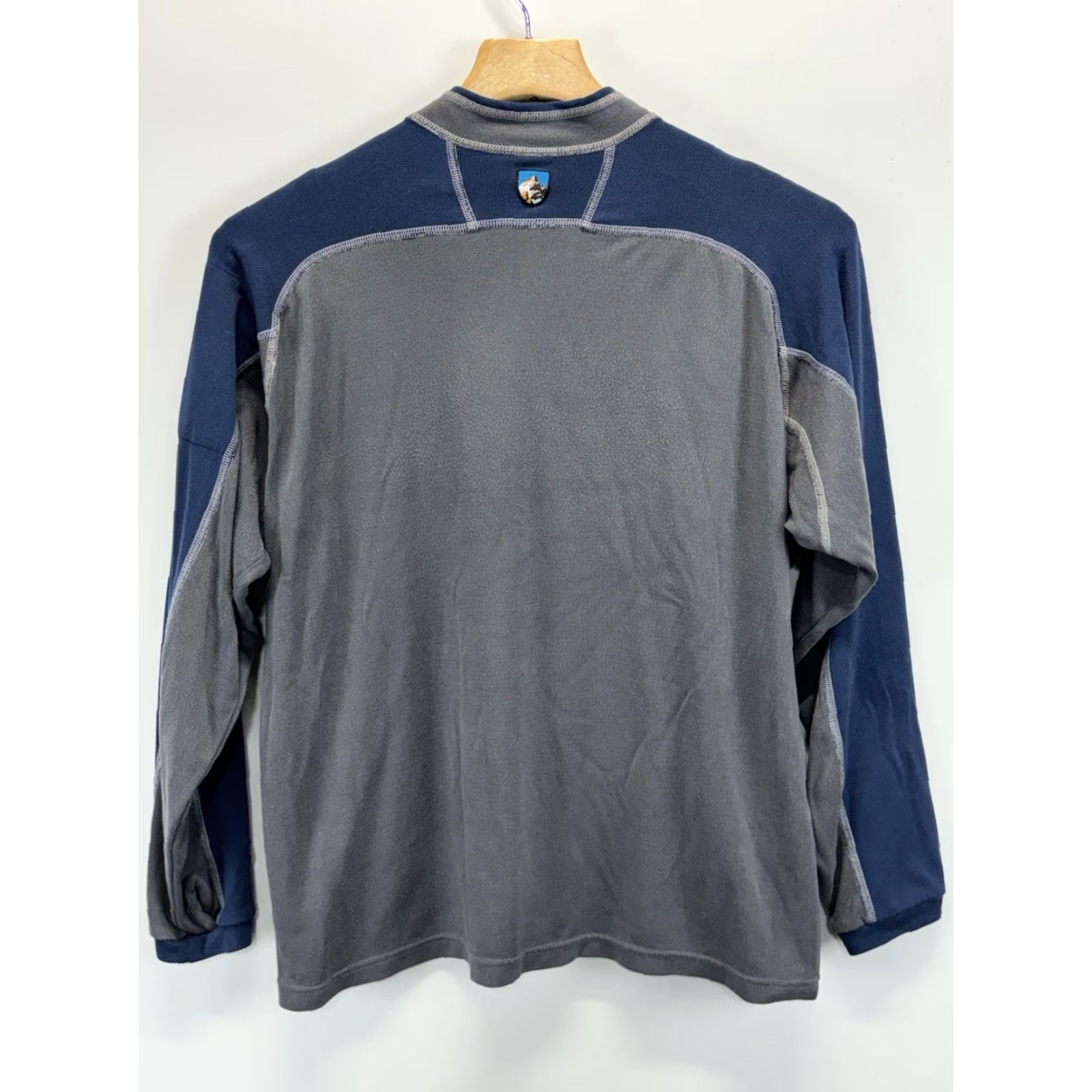 Layer 8 Kuhl Technikore 1/4 Zip Pullover Long Sleeve Mens M Base Layer Blue Gray Size US M / EU 48-50 / 2 - 4 Thumbnail