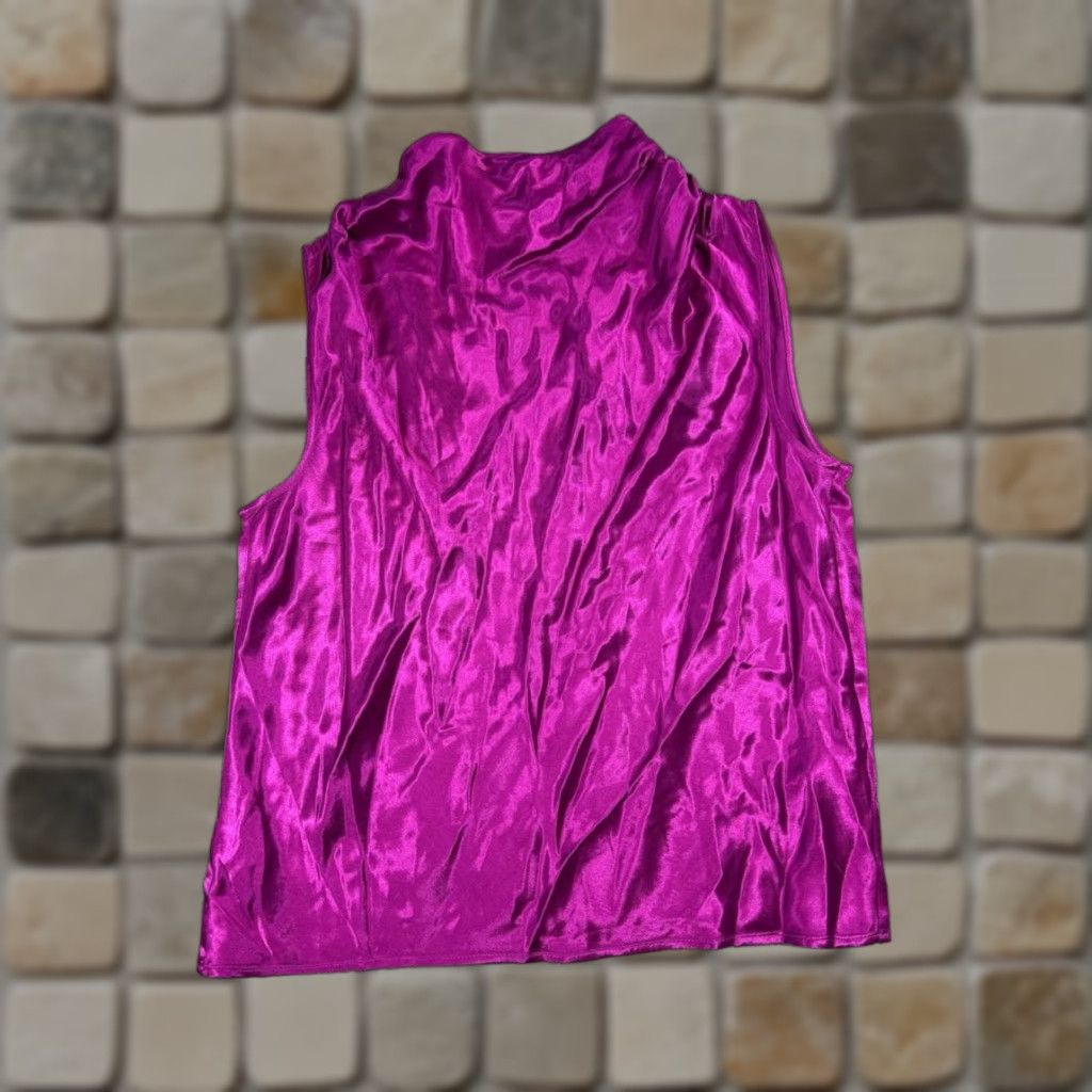 Rails Rails Shirt Womens Small Purple Satin Tank Top Size S / US 4 / IT 40 - 1 Thumbnail