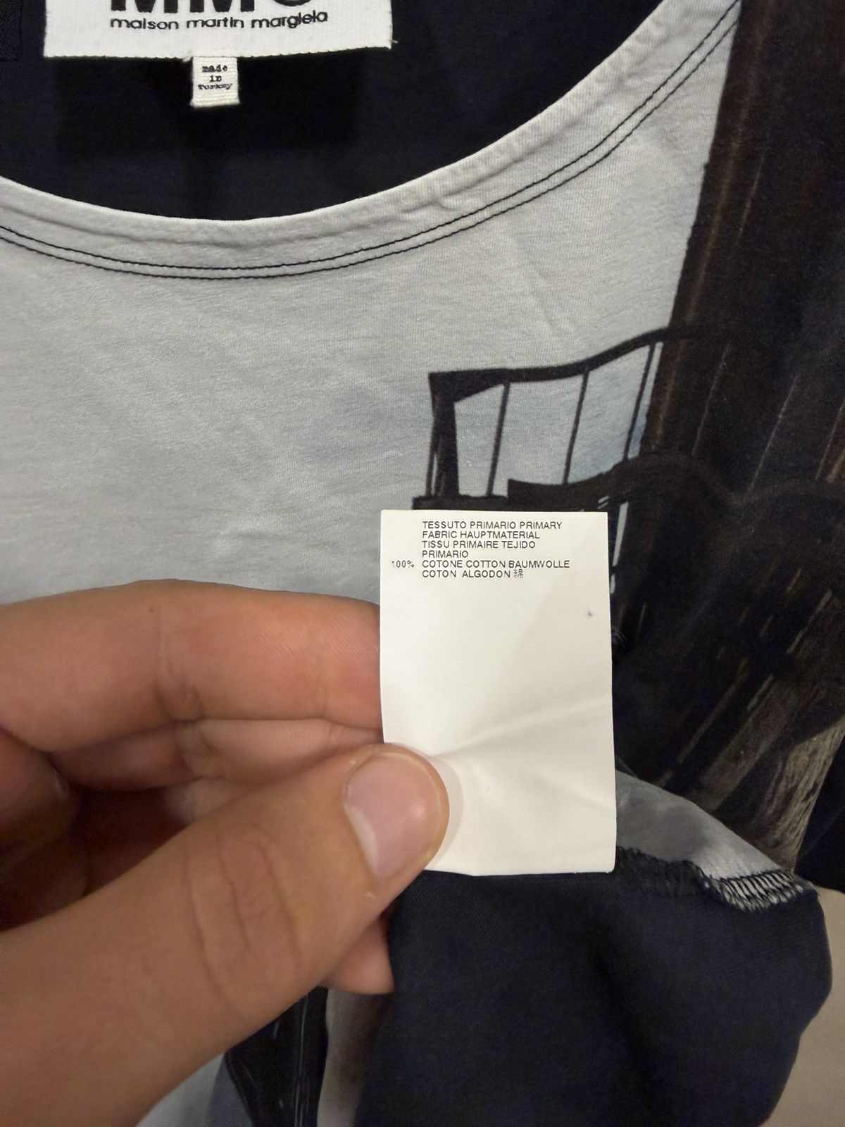 Maison Margiela Maison Margiela MM6 Abstract Print Tower T-Shirt Size L / US 10 / IT 46 - 10 Thumbnail