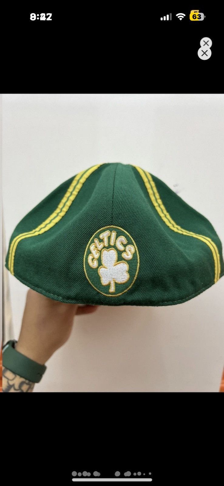 Reebok × Vintage ***FINAL DROP***RARE 00s REEBOK DUNKD BOSTON CELTICS 7 1/8 Size ONE SIZE - 4 Thumbnail