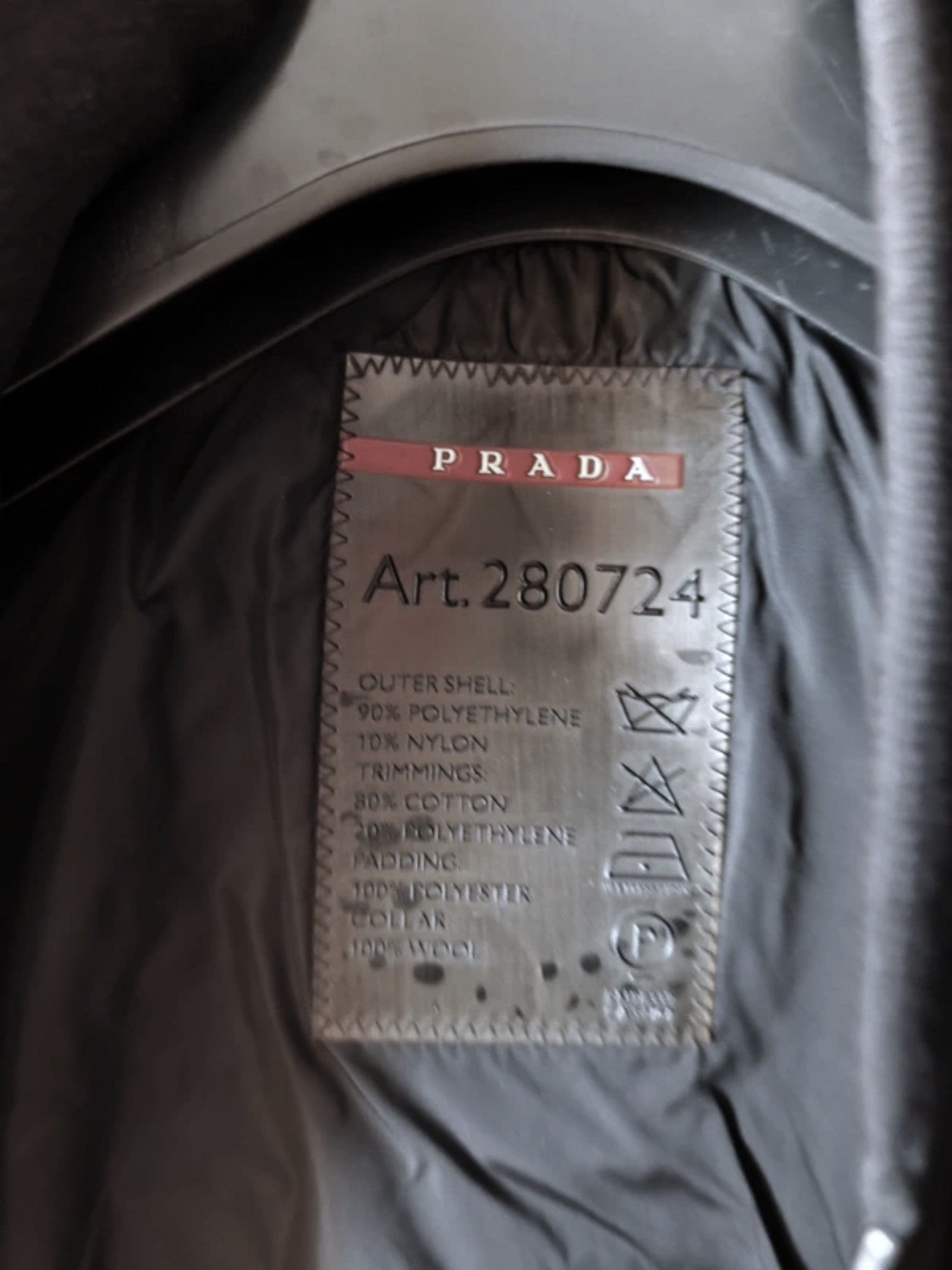 Prada Prada Nylon Jacket w/ Fur Collar, Art. 280724, early 2000s Size S / US 4 / IT 40 - 8 Thumbnail