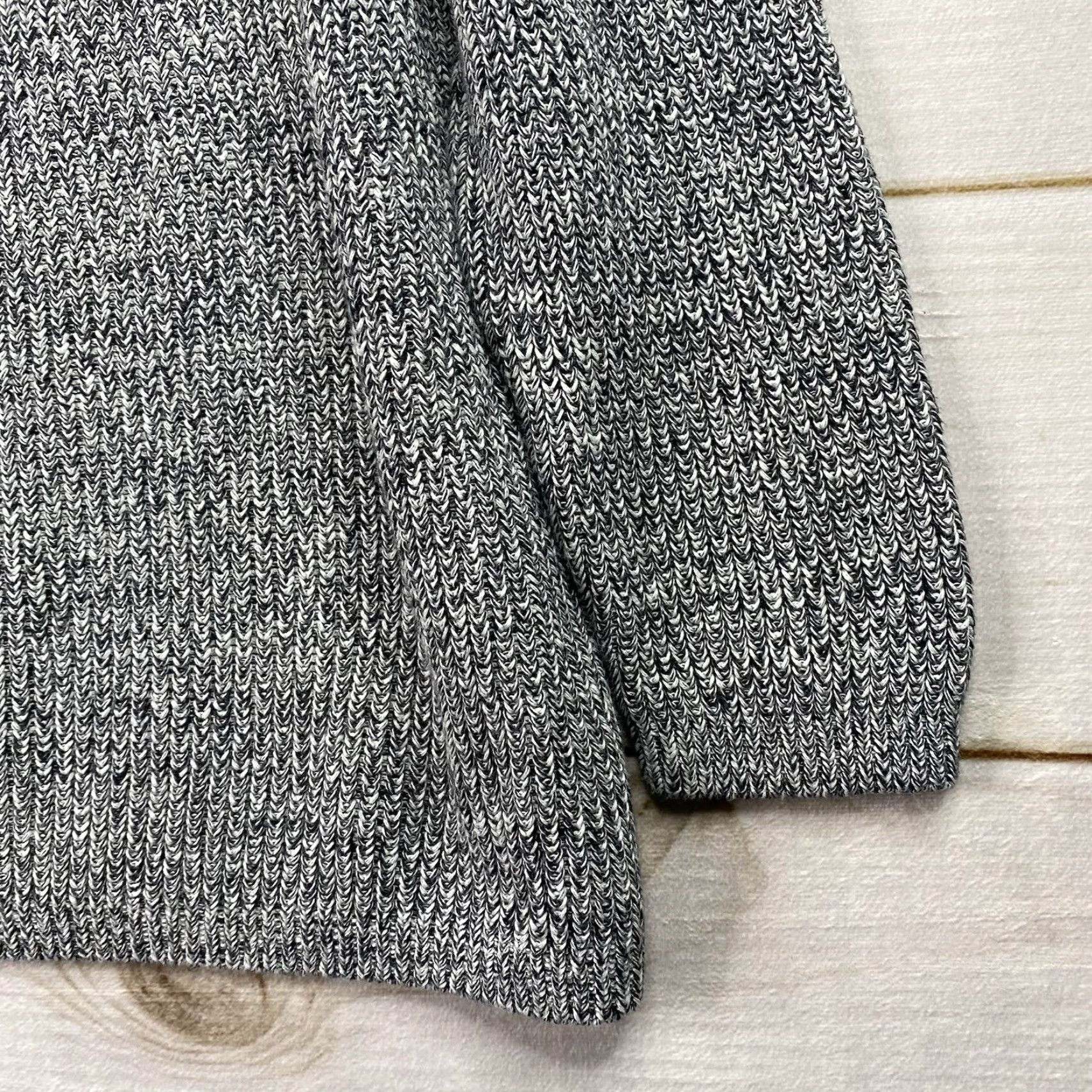 Coldwater Creek Coldwater Creek Pullover Shirt Womens L Petite Black Space Dye Turtleneck Cable Knit Size L / US 10 / IT 46 - 5 Thumbnail