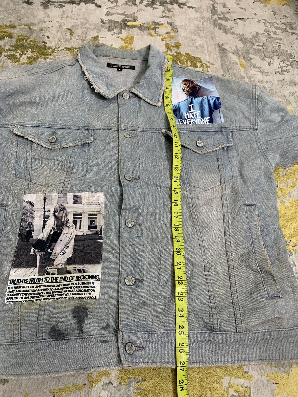 Japanese Brand Jungle Storm Distressed denim jacket Size US L / EU 52-54 / 3 - 12 Thumbnail
