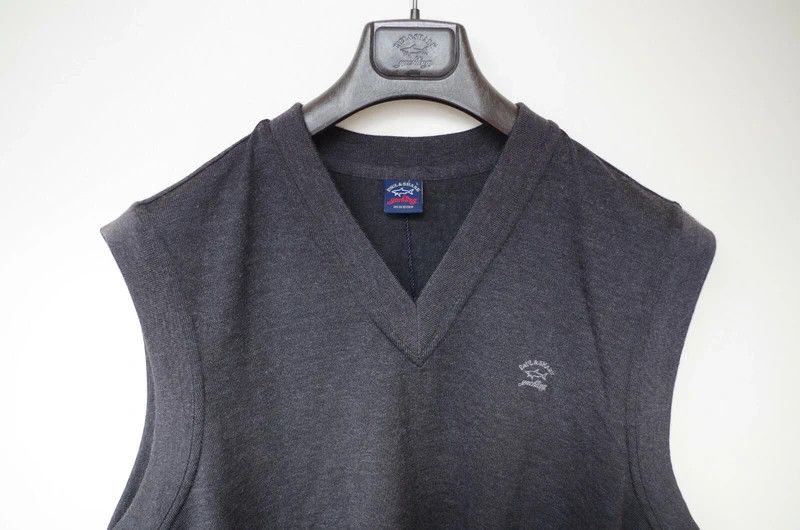 Paul & Shark RRP700€ PAUL&SHARK sz L Vest New Virgin Wool Knitted Size US L / EU 52-54 / 3 - 5 Thumbnail