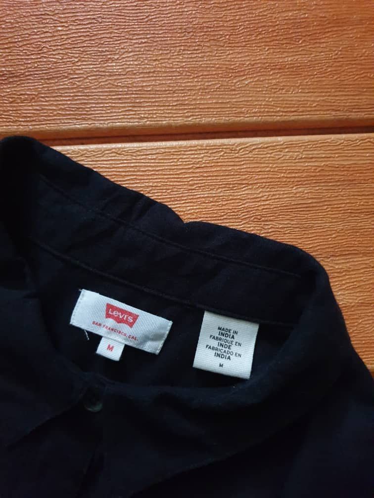 Levi's Levis black colour button ups shirt Size M / US 6-8 / IT 42-44 - 2 Thumbnail