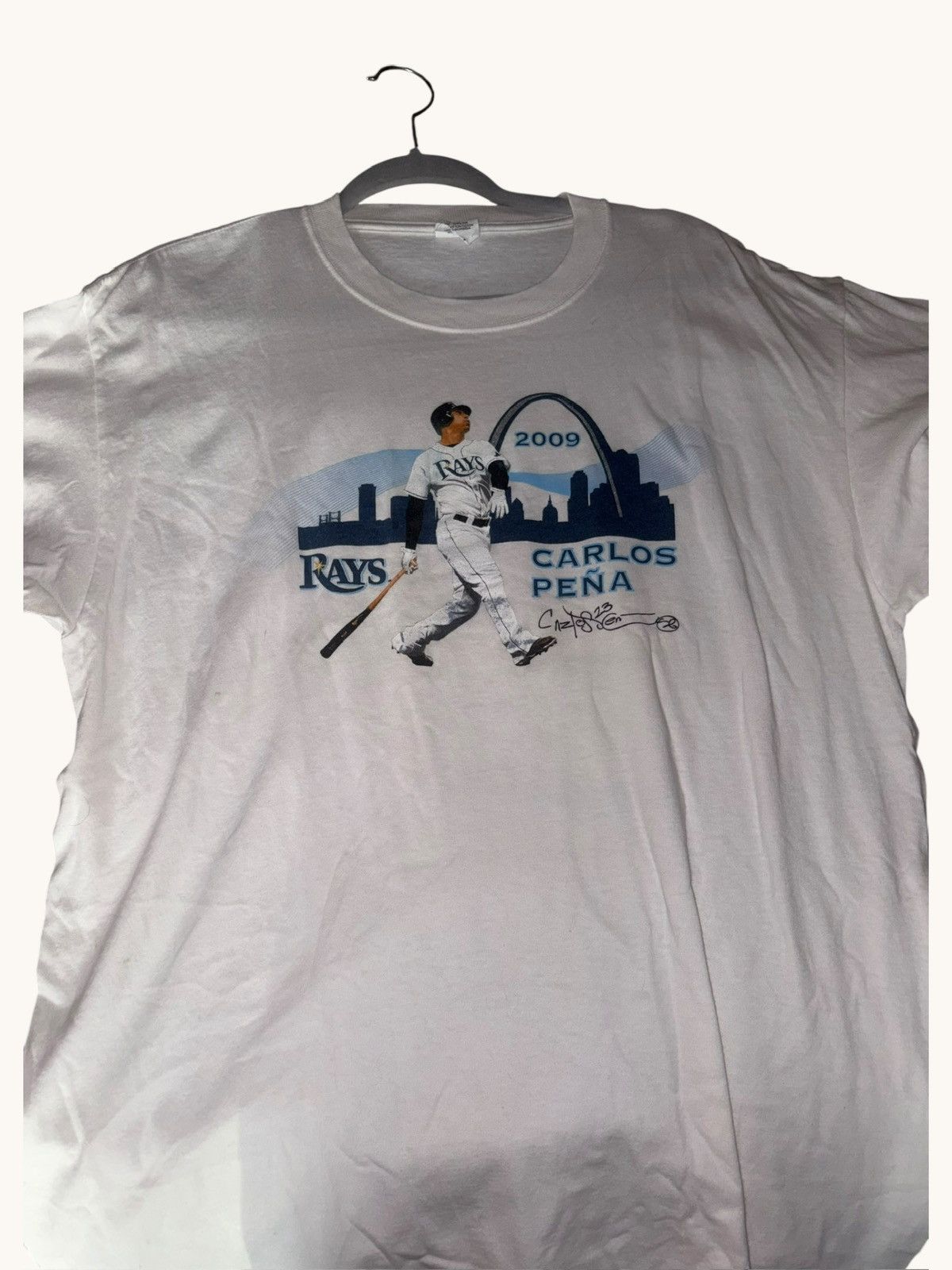 Delta Vintage Tampa Bay Rays Carlos Pena T-Shirt Size US XL / EU 56 / 4 - 1 Thumbnail