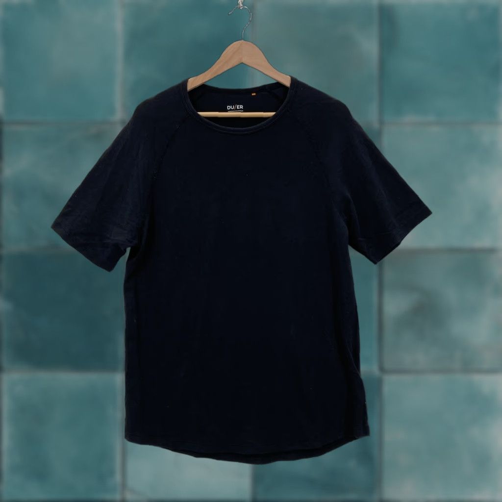 Vintage DU/ER Shirt Mens M Black Pima Cotton Lyocell Stretch Performance Outdoors Shirt Size US M / EU 48-50 / 2 - 1 Thumbnail