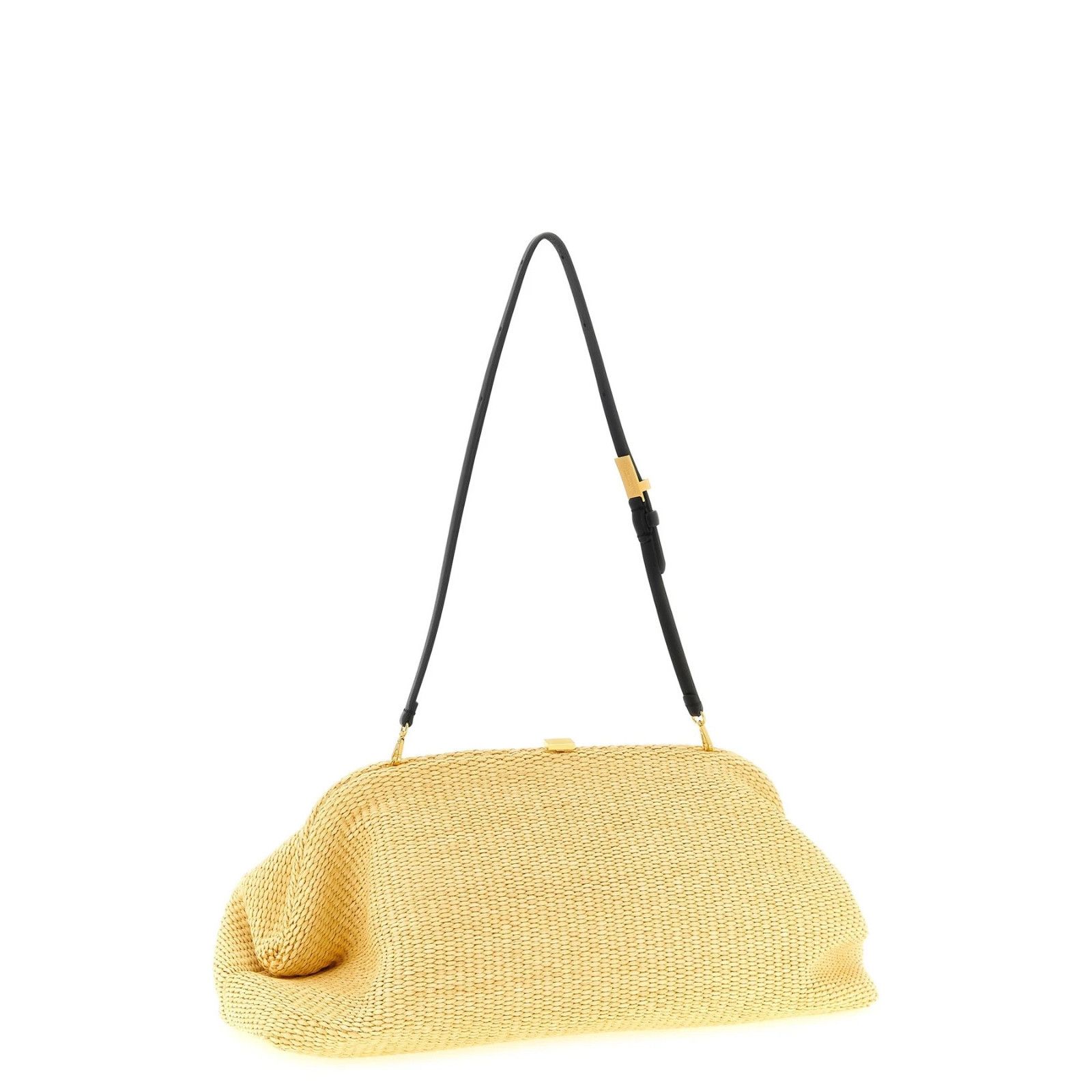 Alberta Ferretti ALBERTA FERRETTI Maxi Beige Woven Raffia Pouch Shoulder Bag Size ONE SIZE - 2 Thumbnail
