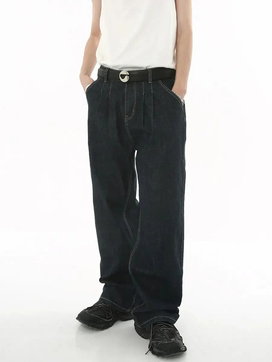 Japanese Brand Retro loose high street straight leg jeans Size US 32 / EU 48 - 6 Thumbnail