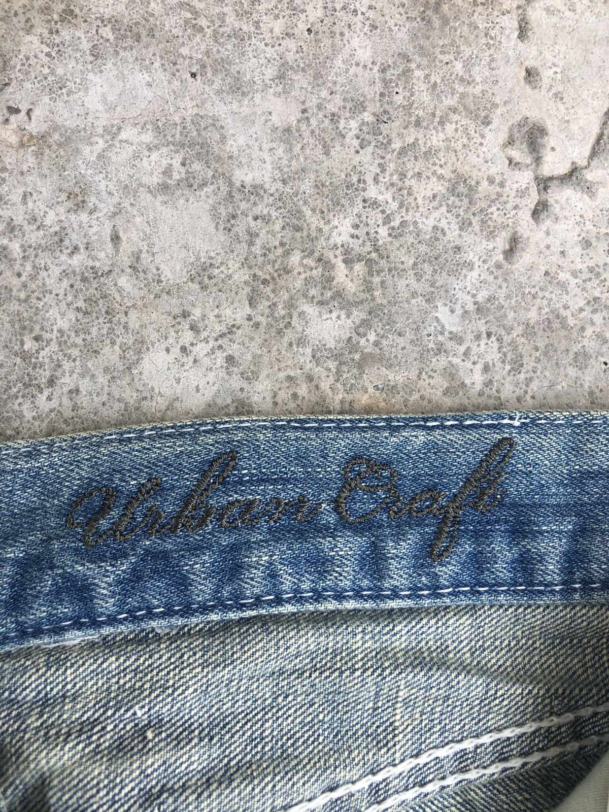 Who Decides War Japanese Urban Craft Distressed Jeans Size US 31 - 14 Thumbnail