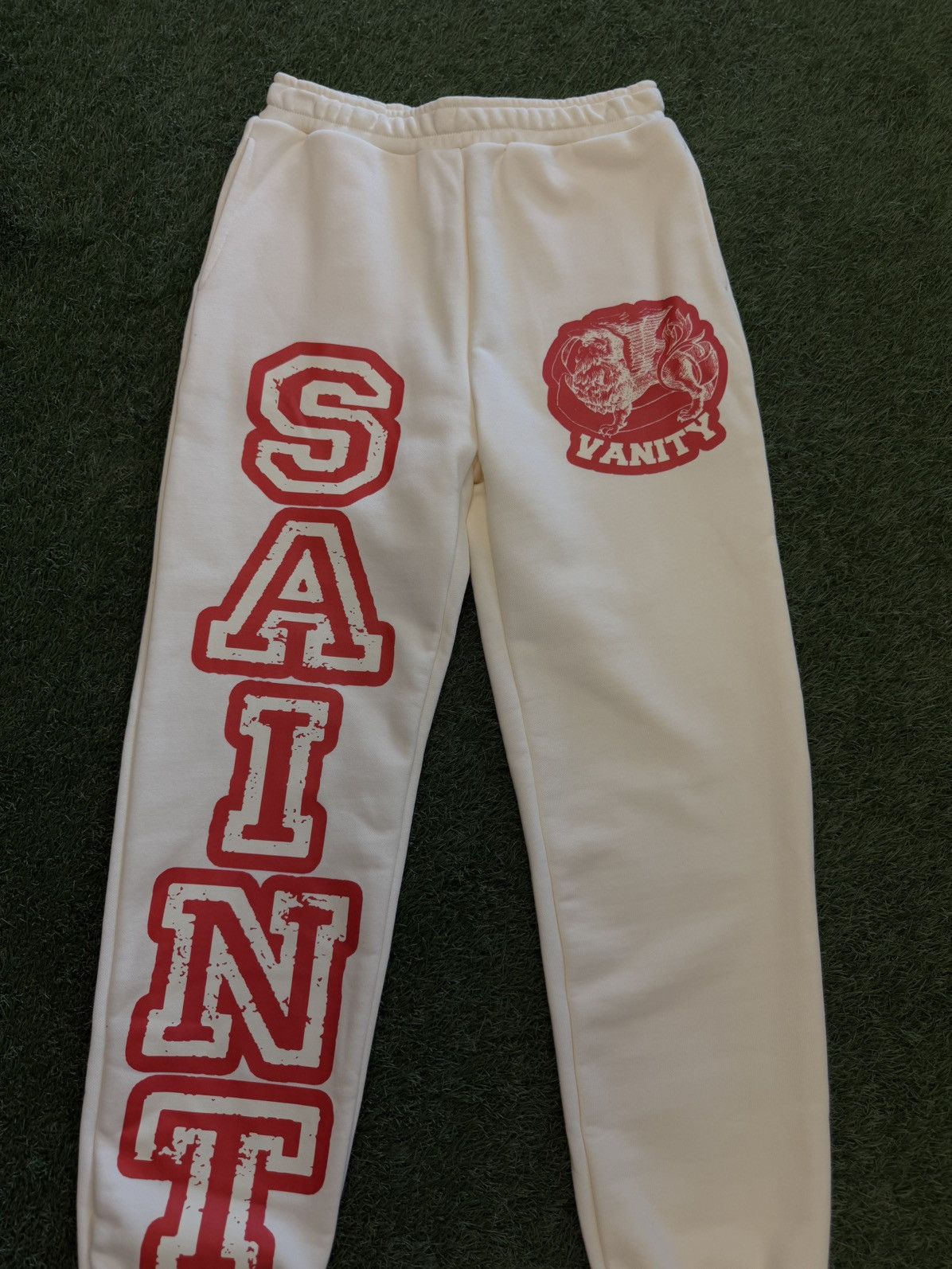 Saint Vanity Saint Vanity Sweatpants Red Cream Size S (NEW) Size US 28 / EU 44 - 3 Thumbnail