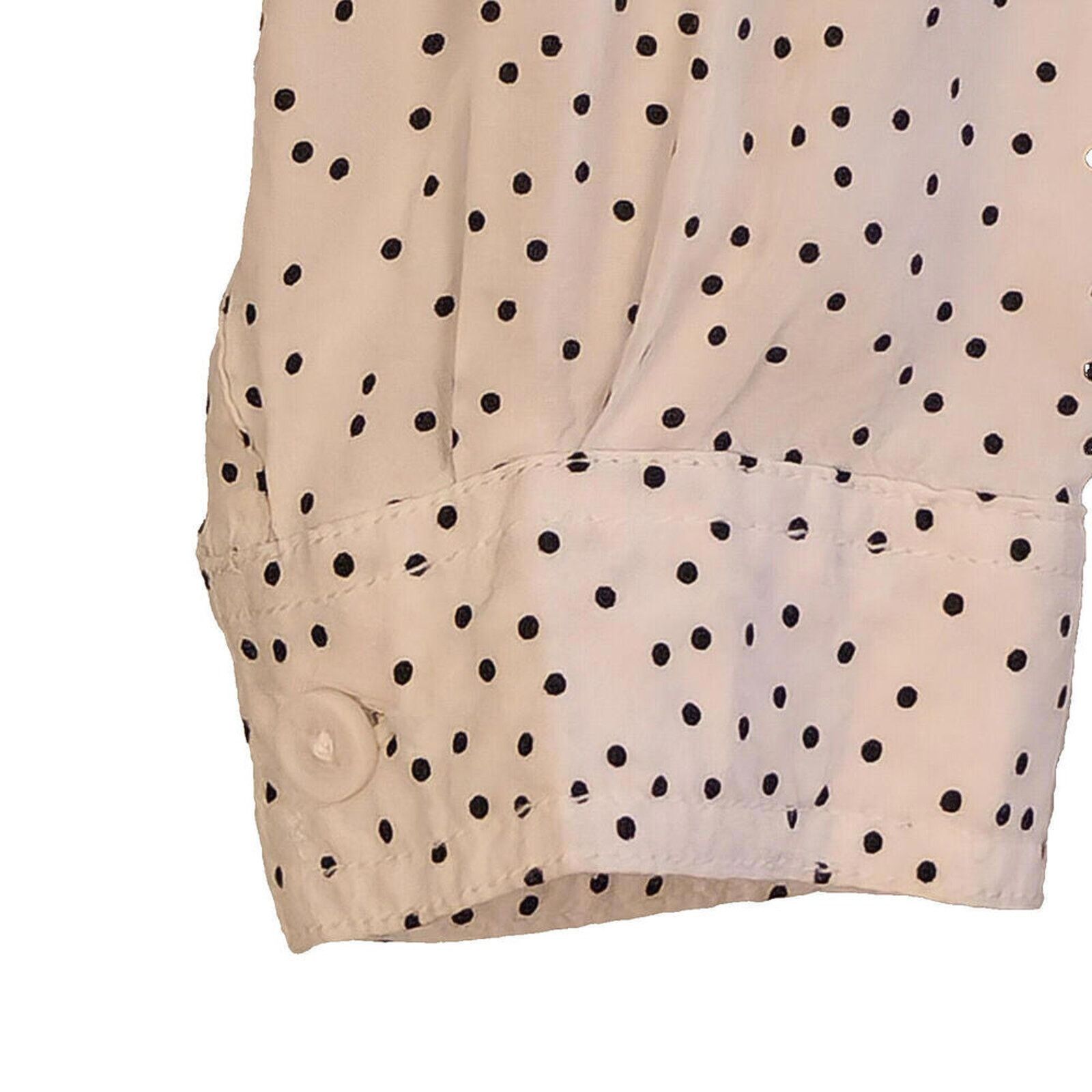 Other Beach Lunch Lounge White Polka Dot Button Down Blouse Small Size S / US 4 / IT 40 - 5 Thumbnail