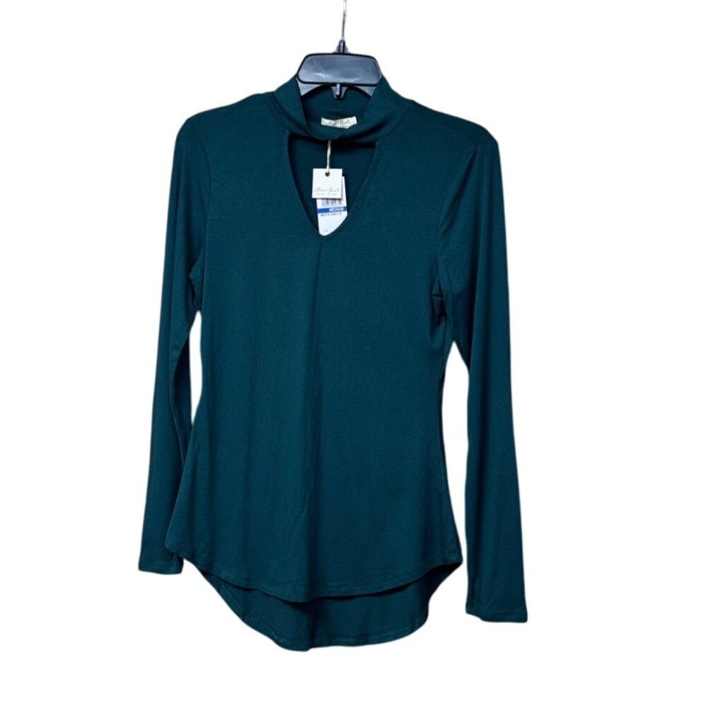 Other Ultra Flirt Juniors' Cutout Mock-Neck Hi-Low Hemline Top, D Size M / US 6-8 / IT 42-44 - 10 Thumbnail