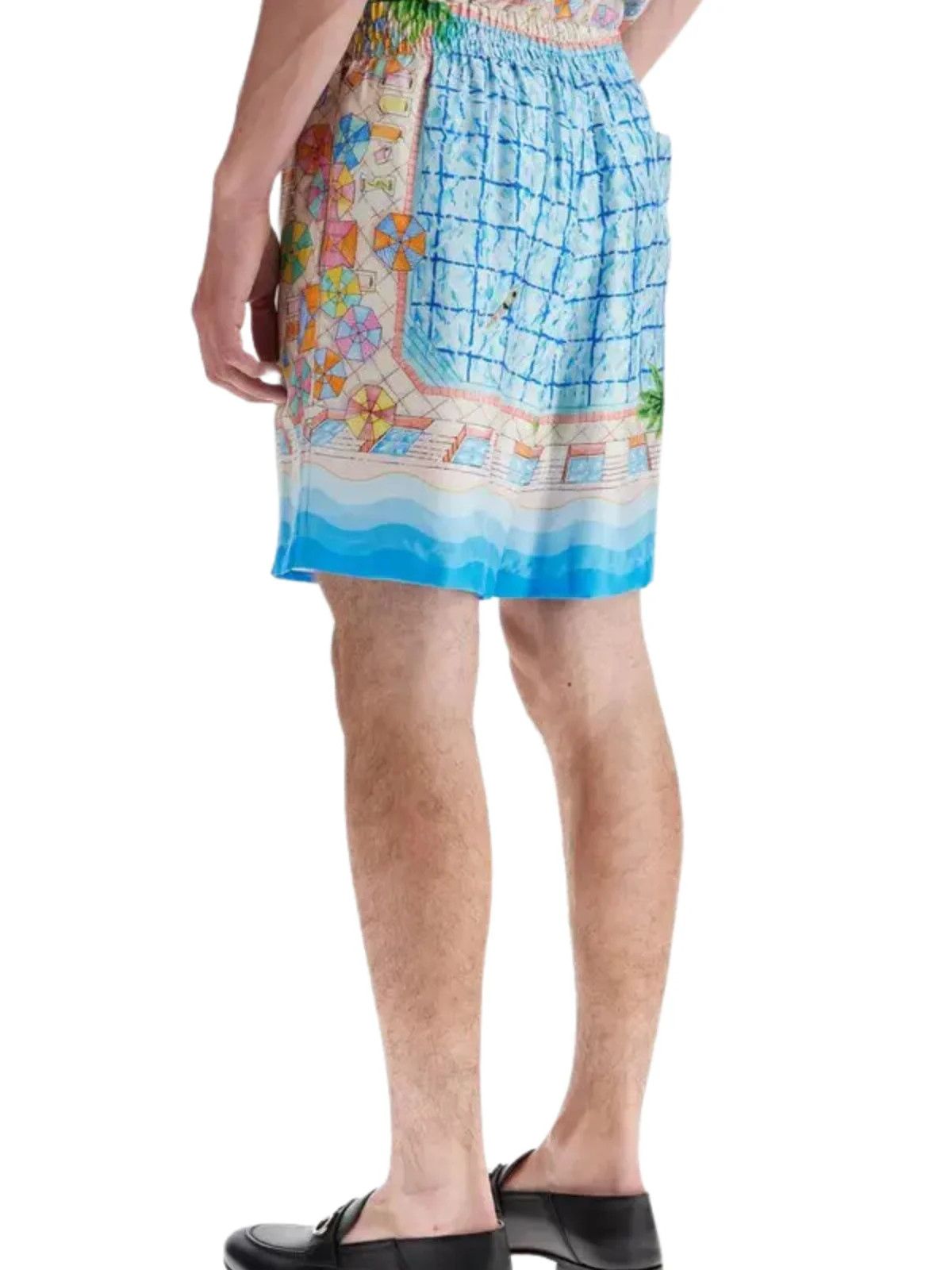 Casablanca o1mle0326 Drawstring Silk Shorts in Multicolor Size US 38 / EU 54 - 2 Thumbnail
